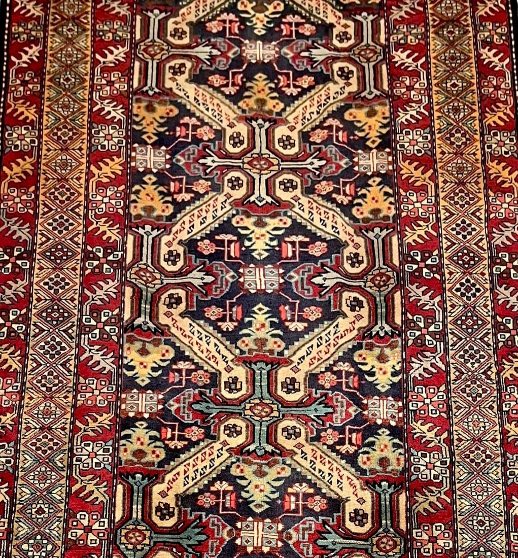 Hand Knotted Persian Azarbaijan Tribal Wool Oriental Area Rug 5'4" x 10'7" - 5