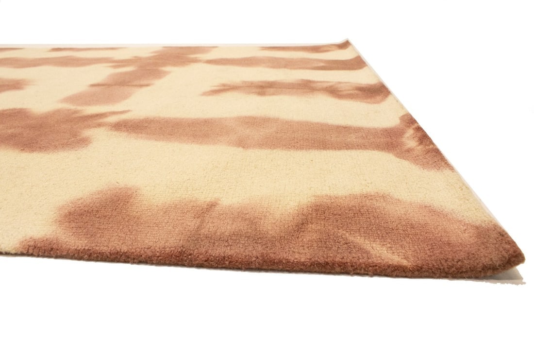 Rust Tie-Dye 5X8 Hand-Tufted Modern Rug - 10