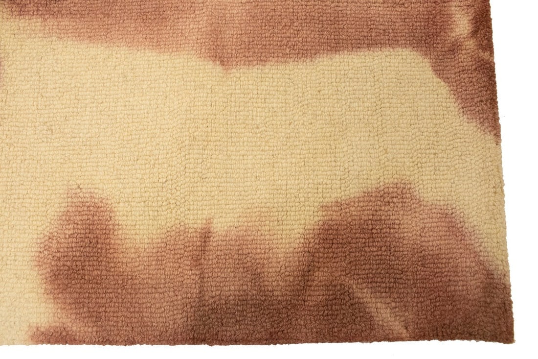 Rust Tie-Dye 5X8 Hand-Tufted Modern Rug - 11