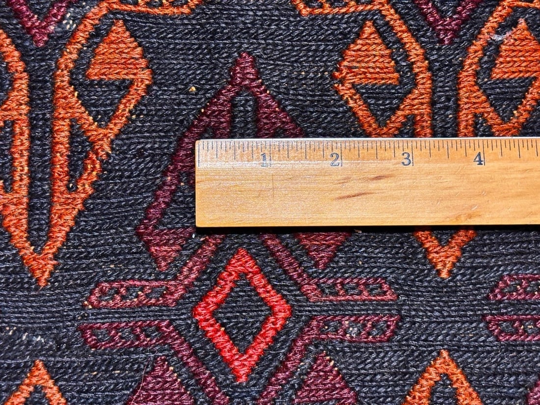 Hand-Knotted Soumak Kilim Flatweave Tribal Wool Oriental Area Rug 4'5" x 6'9" - 8