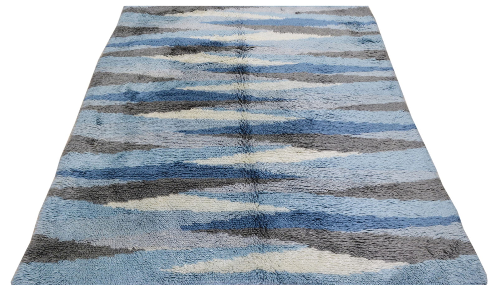 INDIAN HAND KNOTTED WOOL RUG - 2