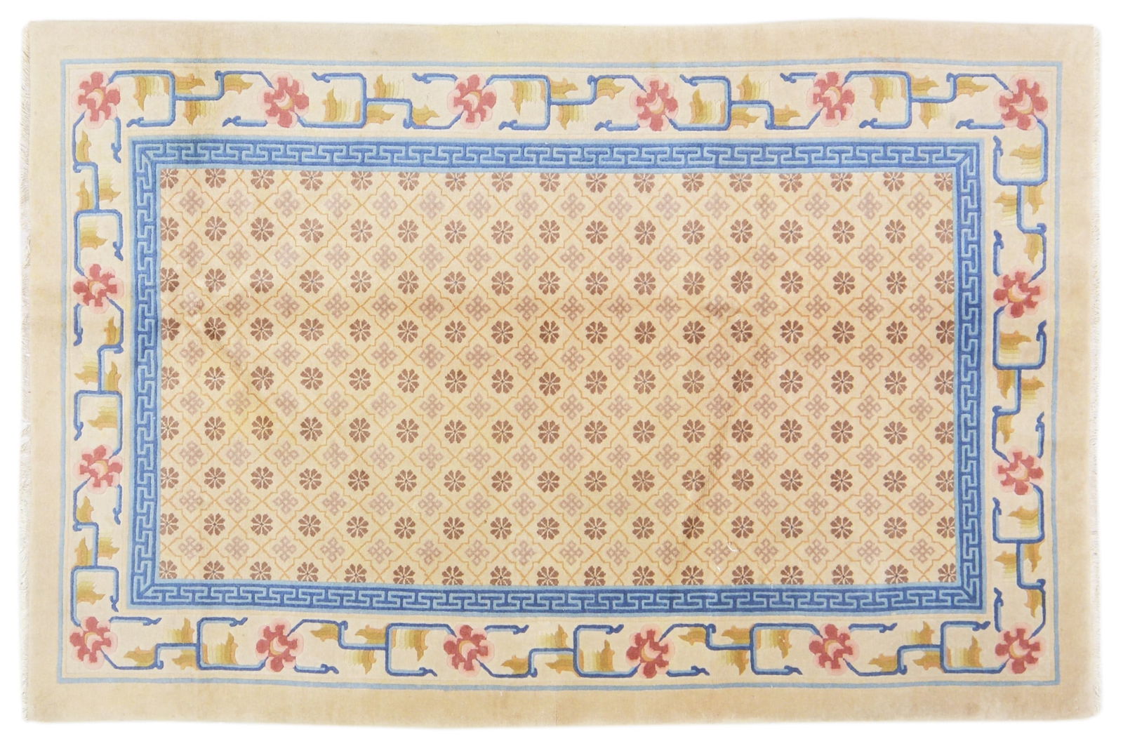 CHINESE HAND KNOTTED WOOL RUG (1 of 6)