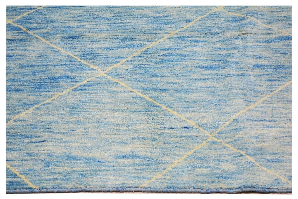 MOROCCAN HAND KNOTTED WOOL RUG - 3