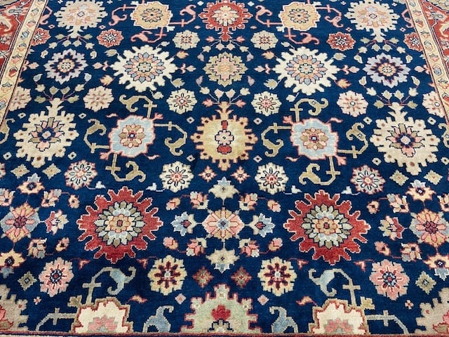 Squar Size All-Over Blue Heriz Rug-5201 - 5