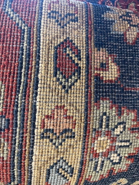 Squar Size All-Over Blue Heriz Rug-5201 - 8