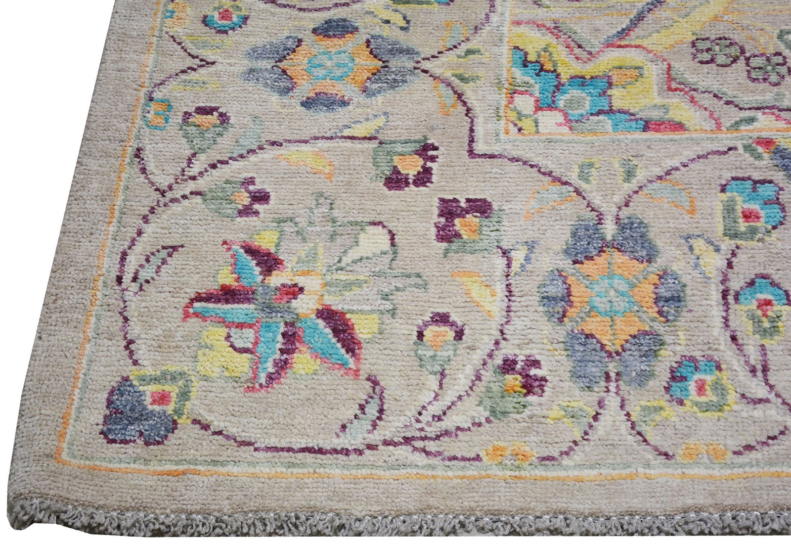 TURKISH HAND KNOTTED WOOL RUG - 4