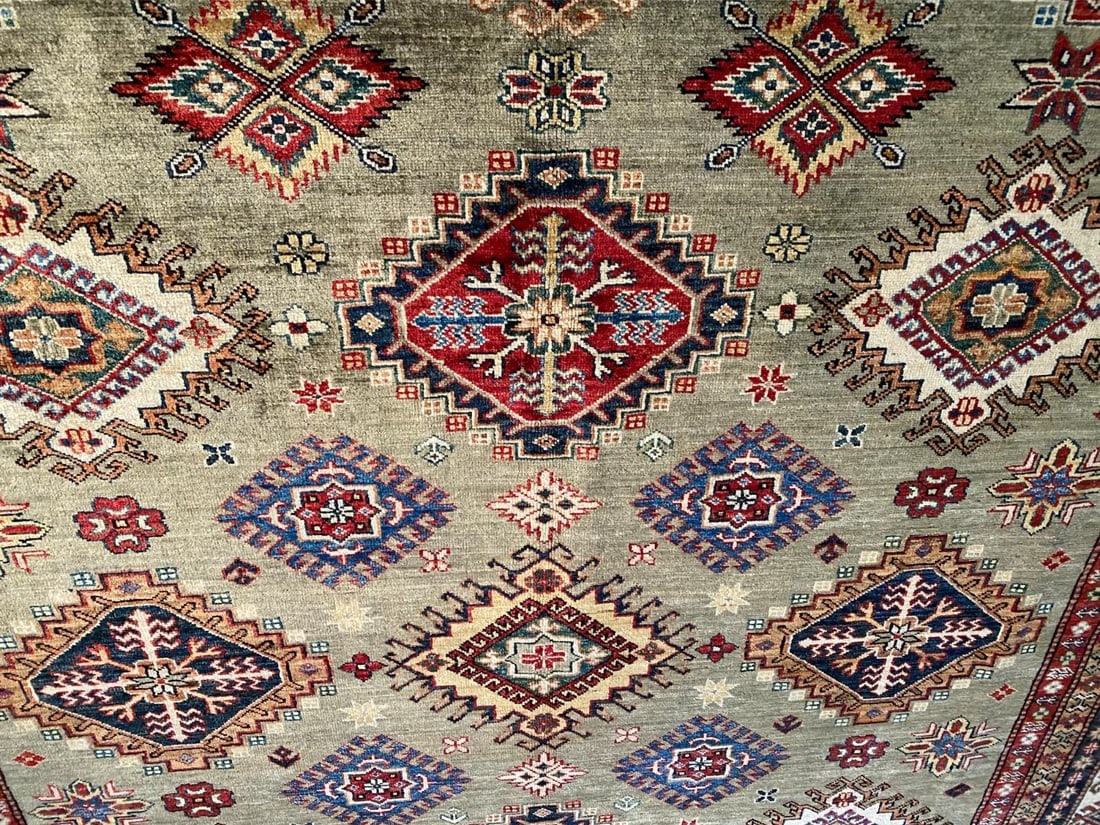 EXQUISITE FINE SUPER KAZAK RUG 8'.3"x10'.2" - 3