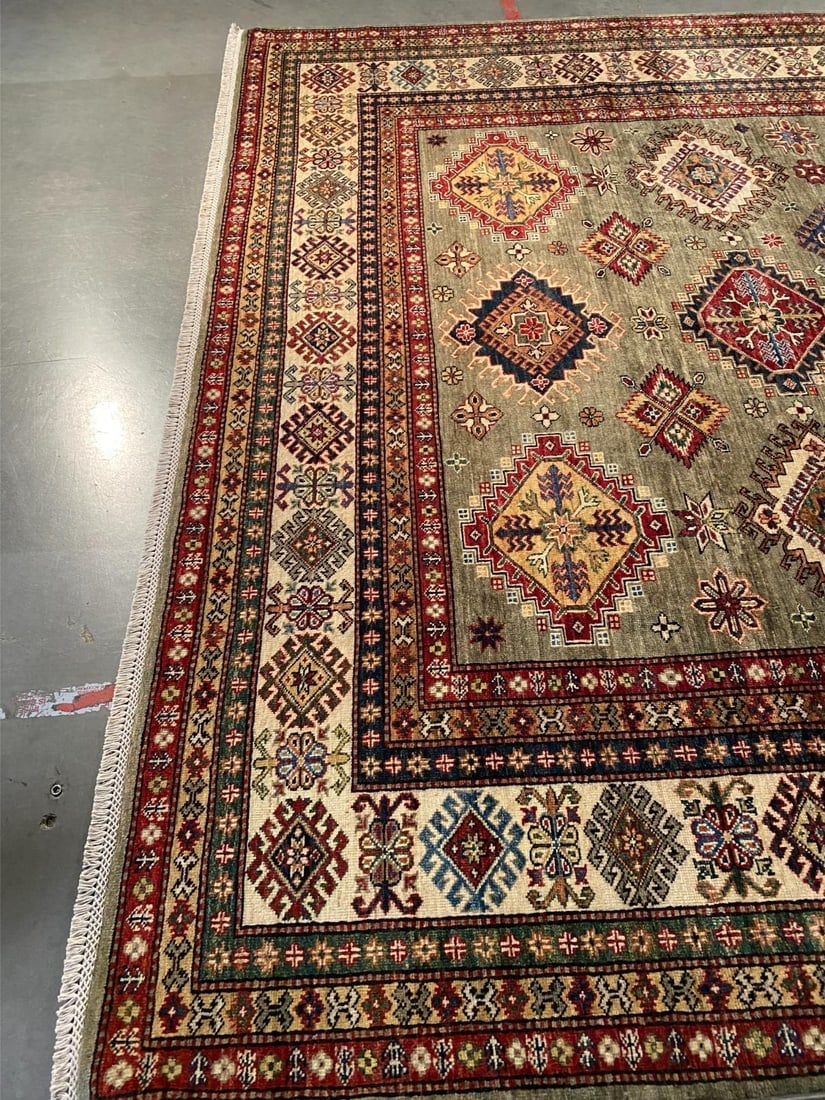 EXQUISITE FINE SUPER KAZAK RUG 8'.3"x10'.2" - 6