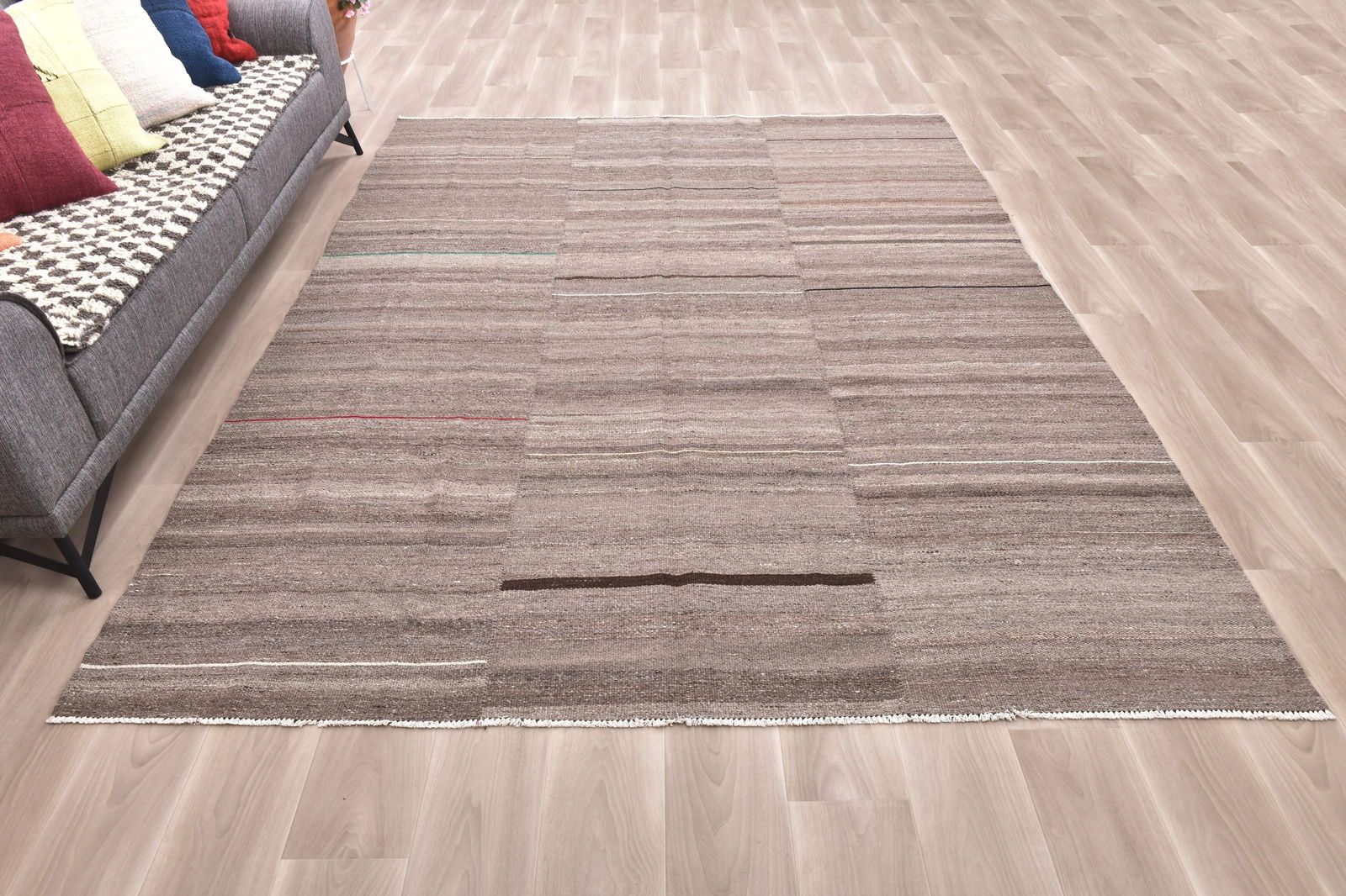 7'4'' x 9'6'' Turkish Handmade Kilim Rug - 35047 - 3