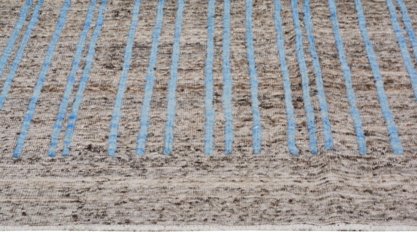 MOROCCAN HAND KNOTTED WOOL RUG - 4