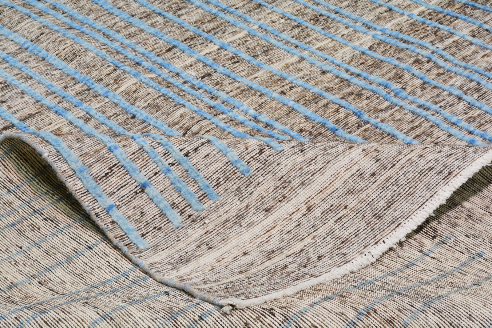 MOROCCAN HAND KNOTTED WOOL RUG - 6