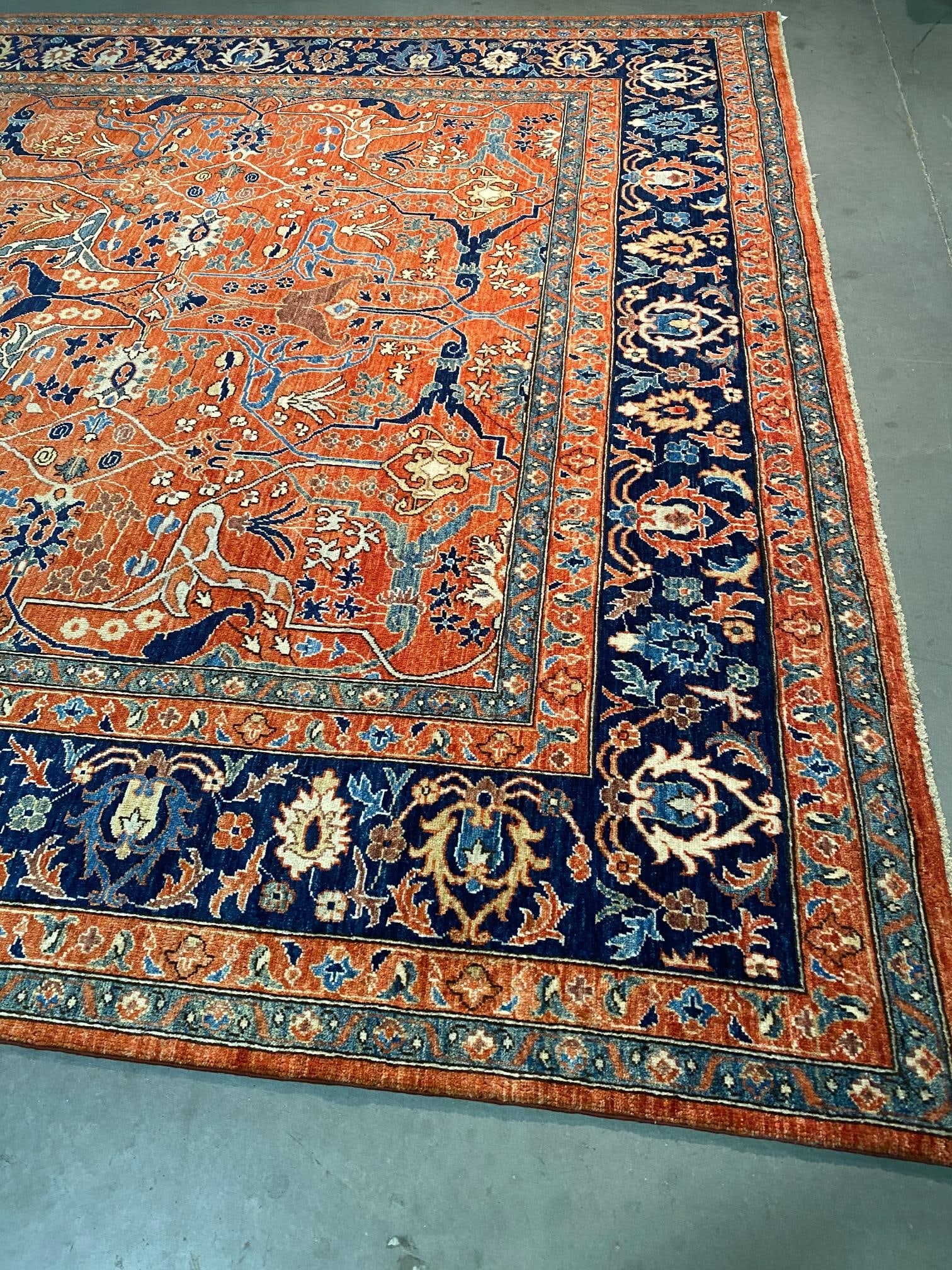 Exquisite Fine Serapi Design Rug 9.1x11.9 - 7