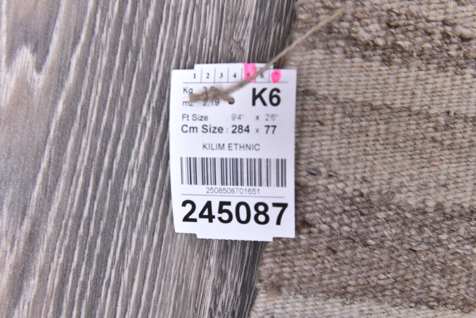 2'6'' x 9'3'' Turkish Handmade Kilim Rug - 245087 - 14