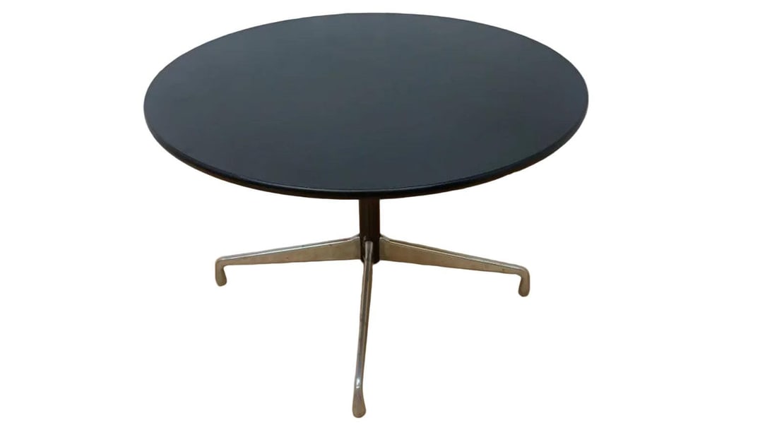 MCM Eames Group Herman Miller Black Laminate Table - 8