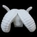 Vintage White Rams Head Statue - 5