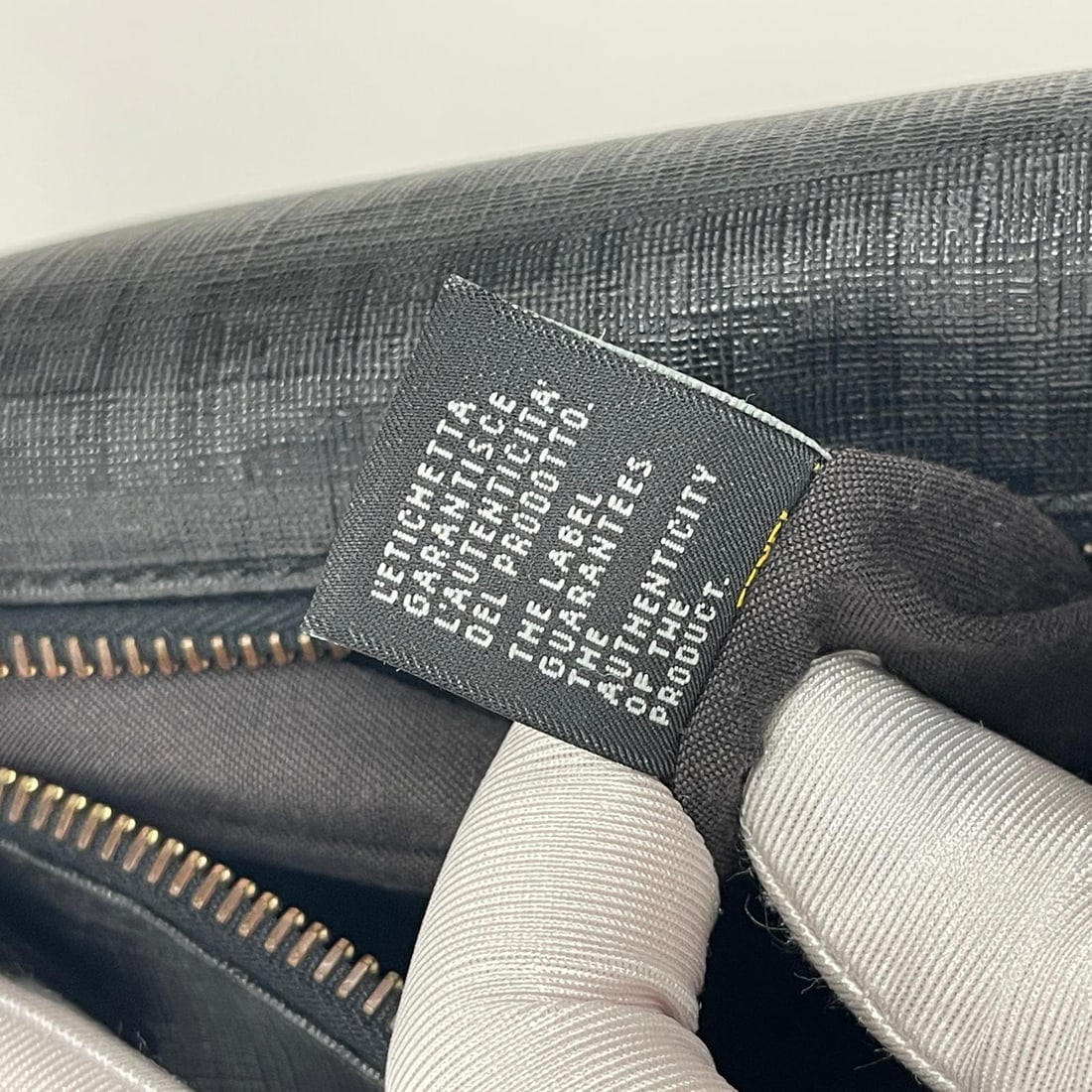 FENDI Black Zucchino Coated Canvas Shoulder Bag - 12