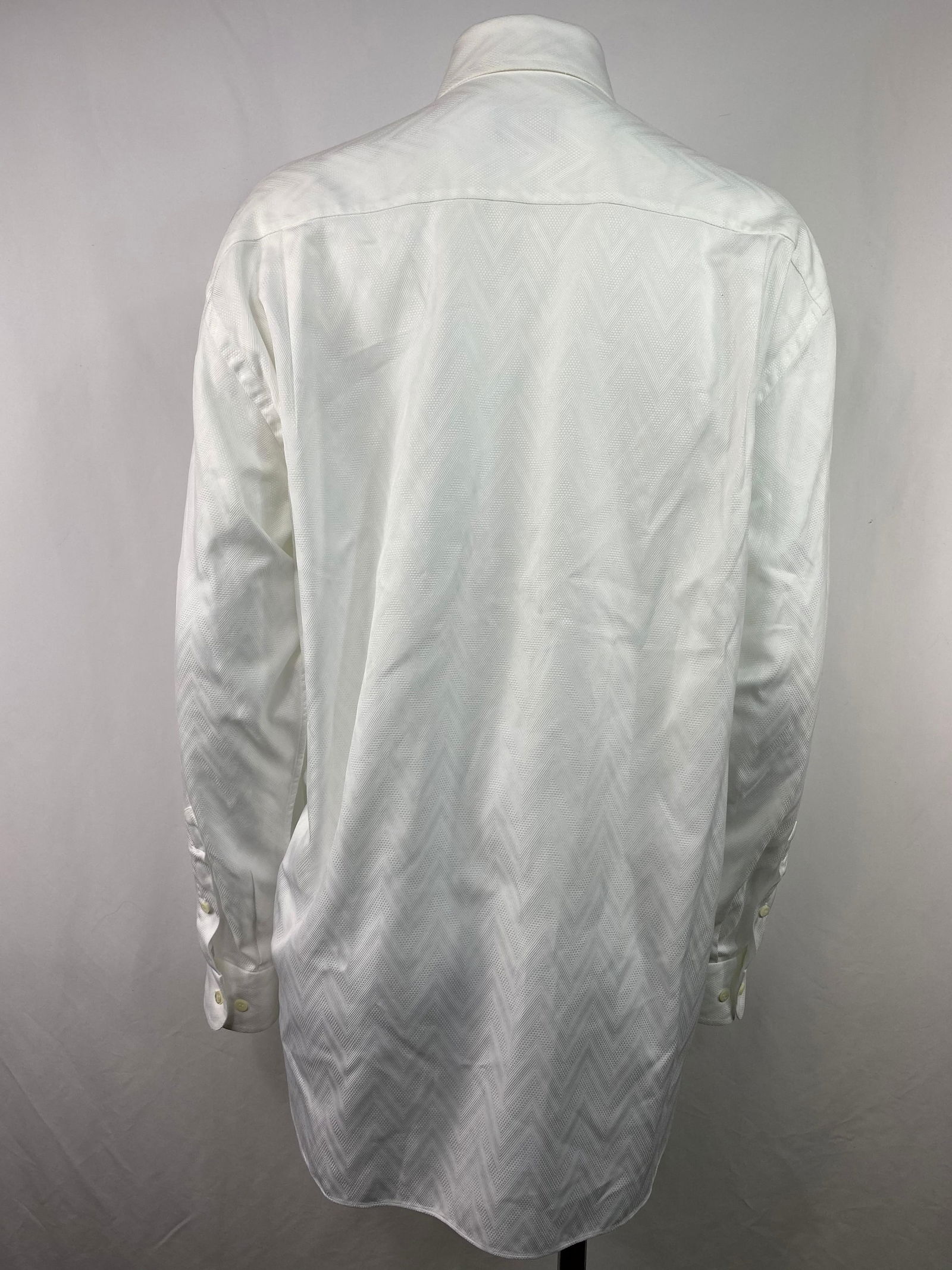 Brioni Neiman Marcus White Cotton Button Down Shirt - 12