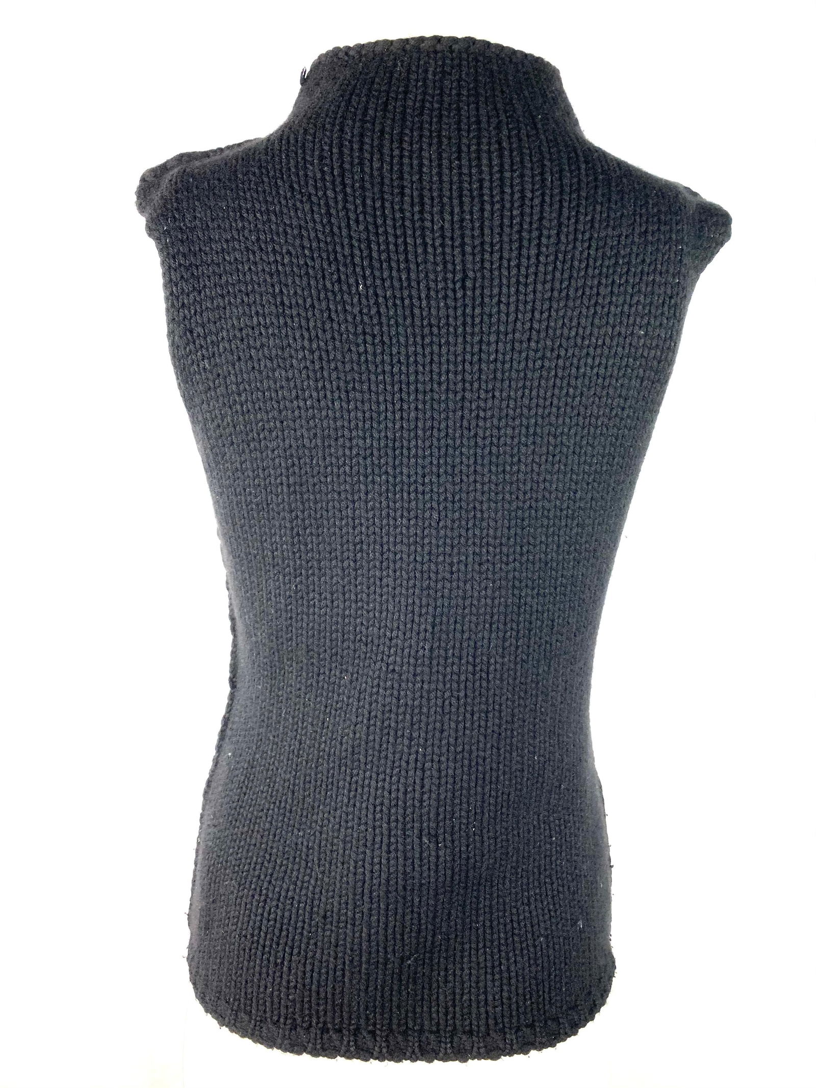 Calvin Klein Black Knit Sweater Vest Top, Size Small - 5