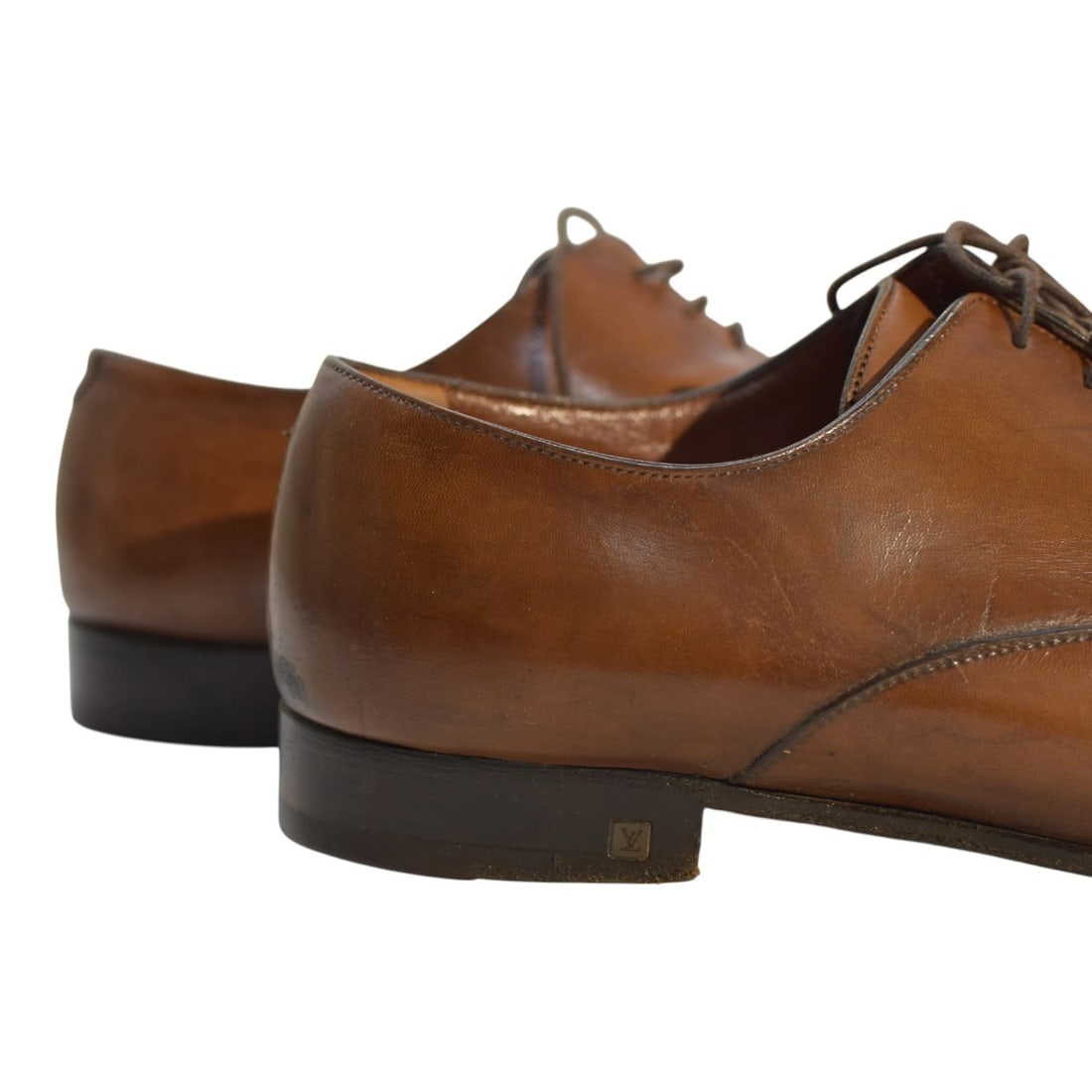 Louis Vuitton Brown Brogue Leather Lace Up Oxfords Size 9,5 UK / 10.5 US/ 43.5 - 10