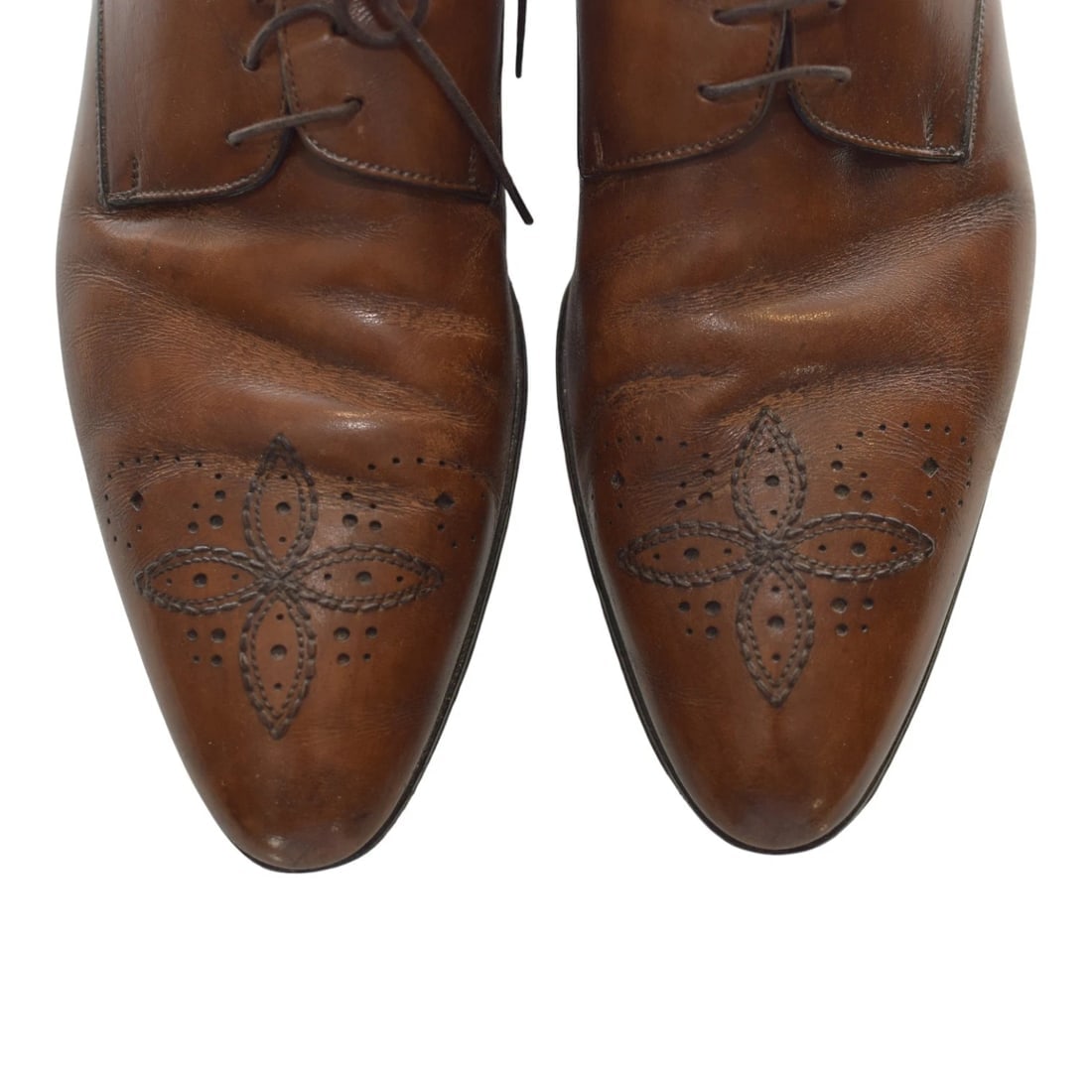 Louis Vuitton Brown Brogue Leather Lace Up Oxfords Size 9,5 UK / 10.5 US/ 43.5 - 7