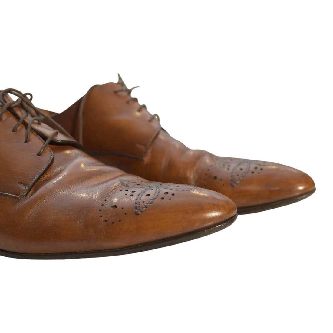 Louis Vuitton Brown Brogue Leather Lace Up Oxfords Size 9,5 UK / 10.5 US/ 43.5 - 9