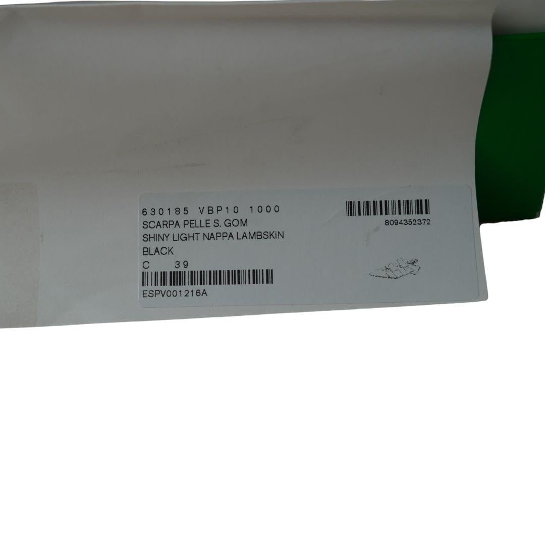 Bottega Veneta Black Nappa Leather Strappy Sandals 39 - 19