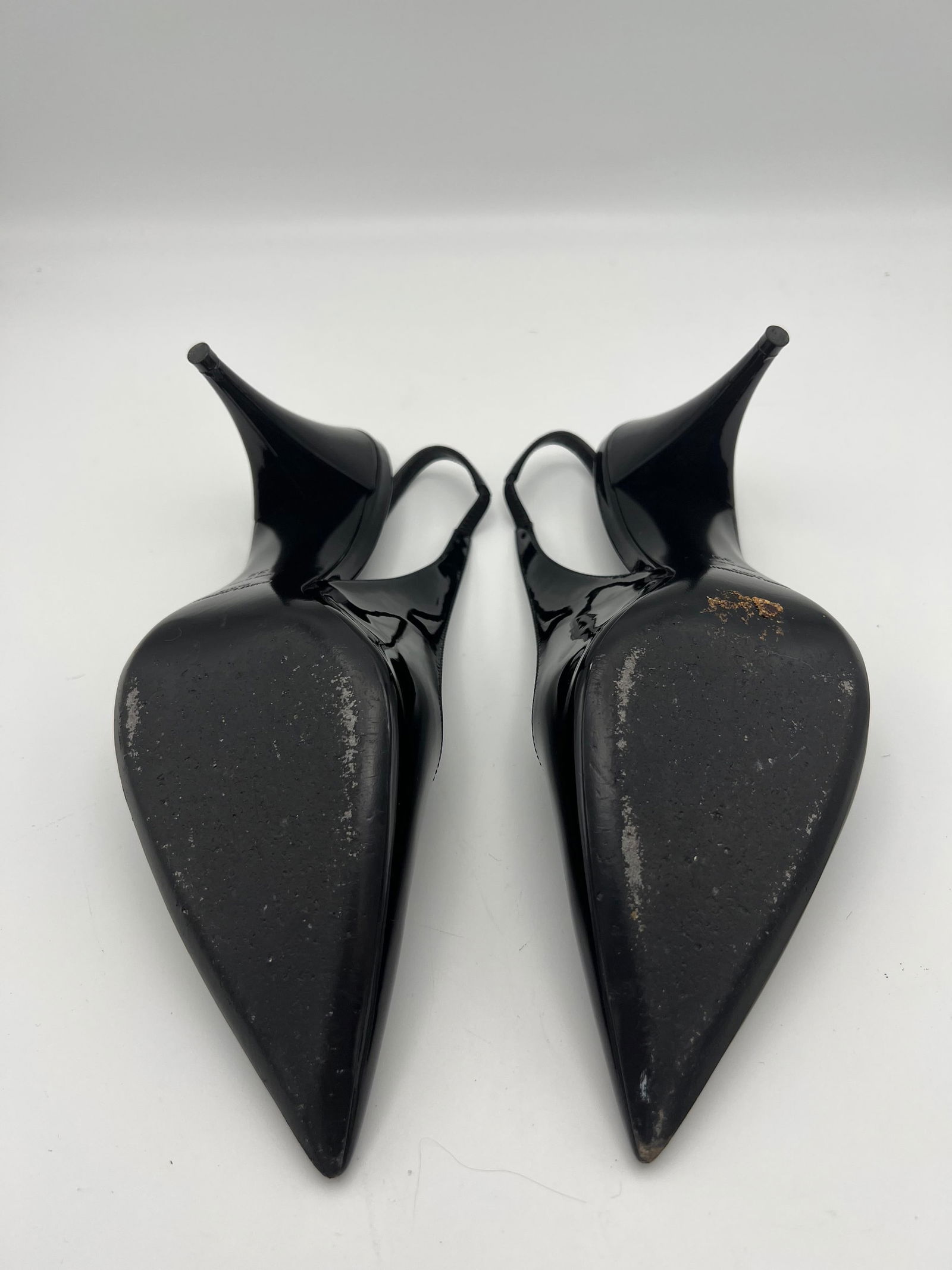 Saint Laurent Kiki Black Patent Pumps, Size 39 - 12