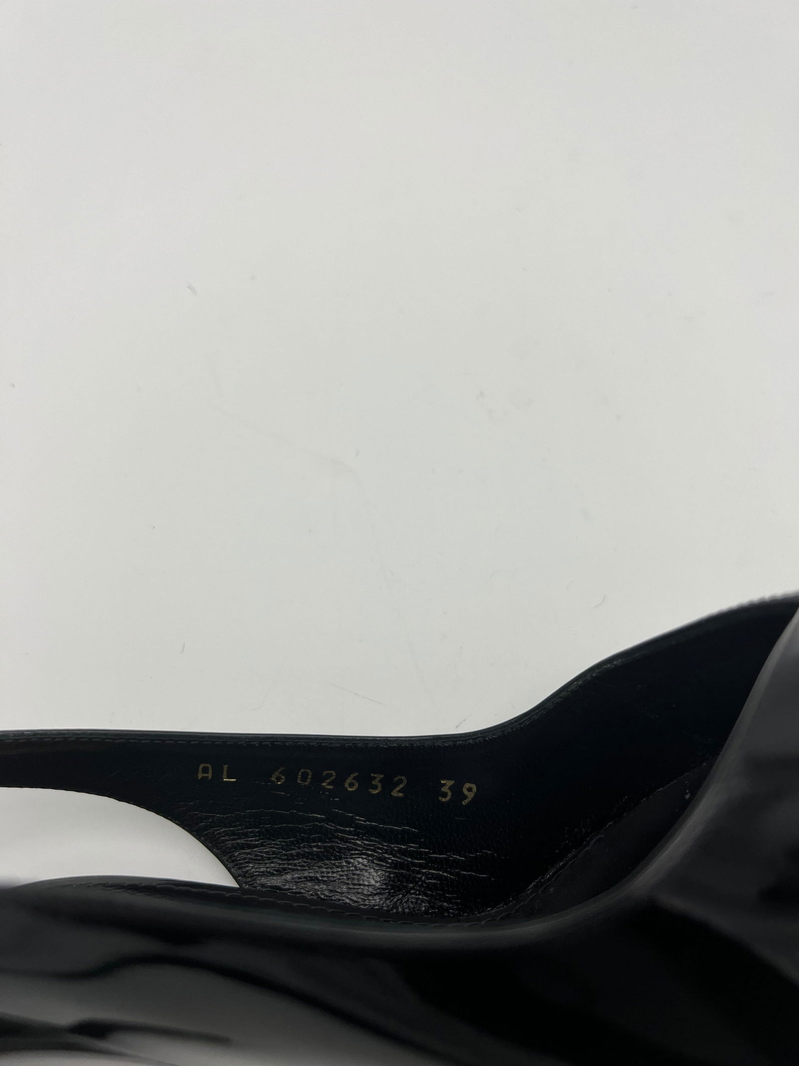 Saint Laurent Kiki Black Patent Pumps, Size 39 - 5