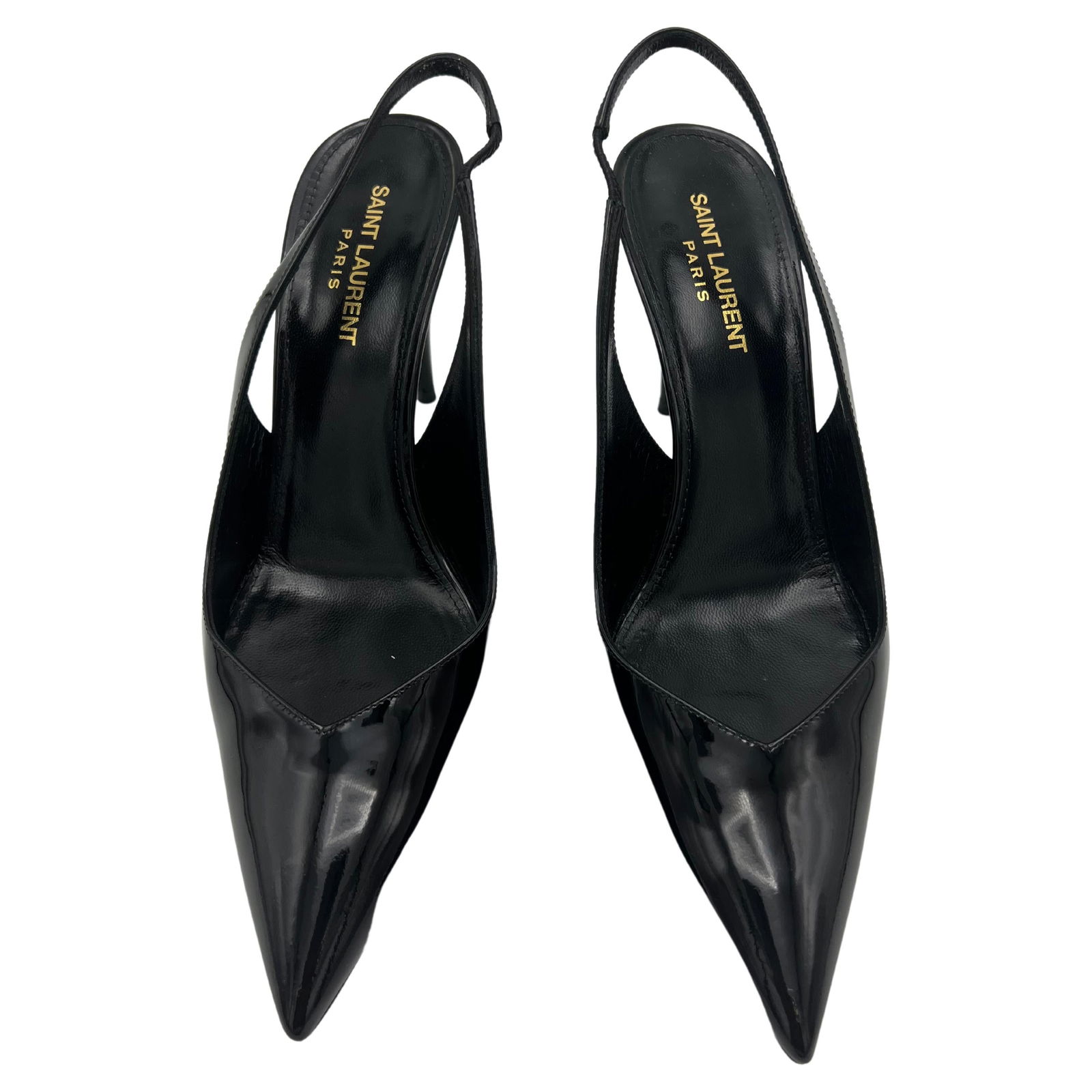 Saint Laurent Kiki Black Patent Pumps, Size 39 - 7