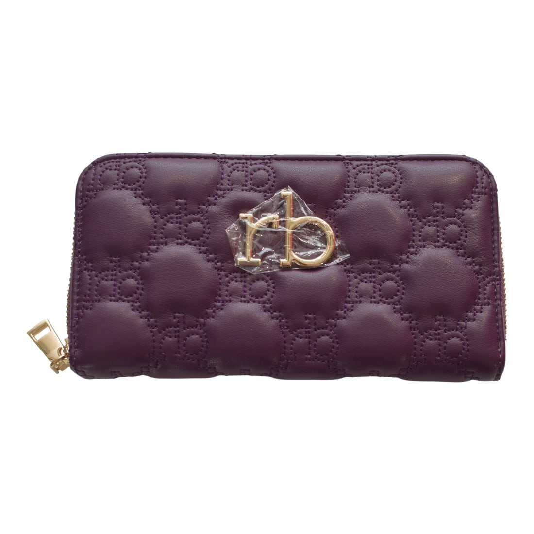Roccobarocco Purple Quilted Leather Zip Wallet Gold Logo Long Purse New: Title:Roccobarocco Purple Quilted Leather Zip Wallet Gold Logo Long Purse NewDescription:Michael Kors - Cooper Black Logo Canvas Zip Around Smartphone Wallet , New Roccobarocco Purple Quilted Leather