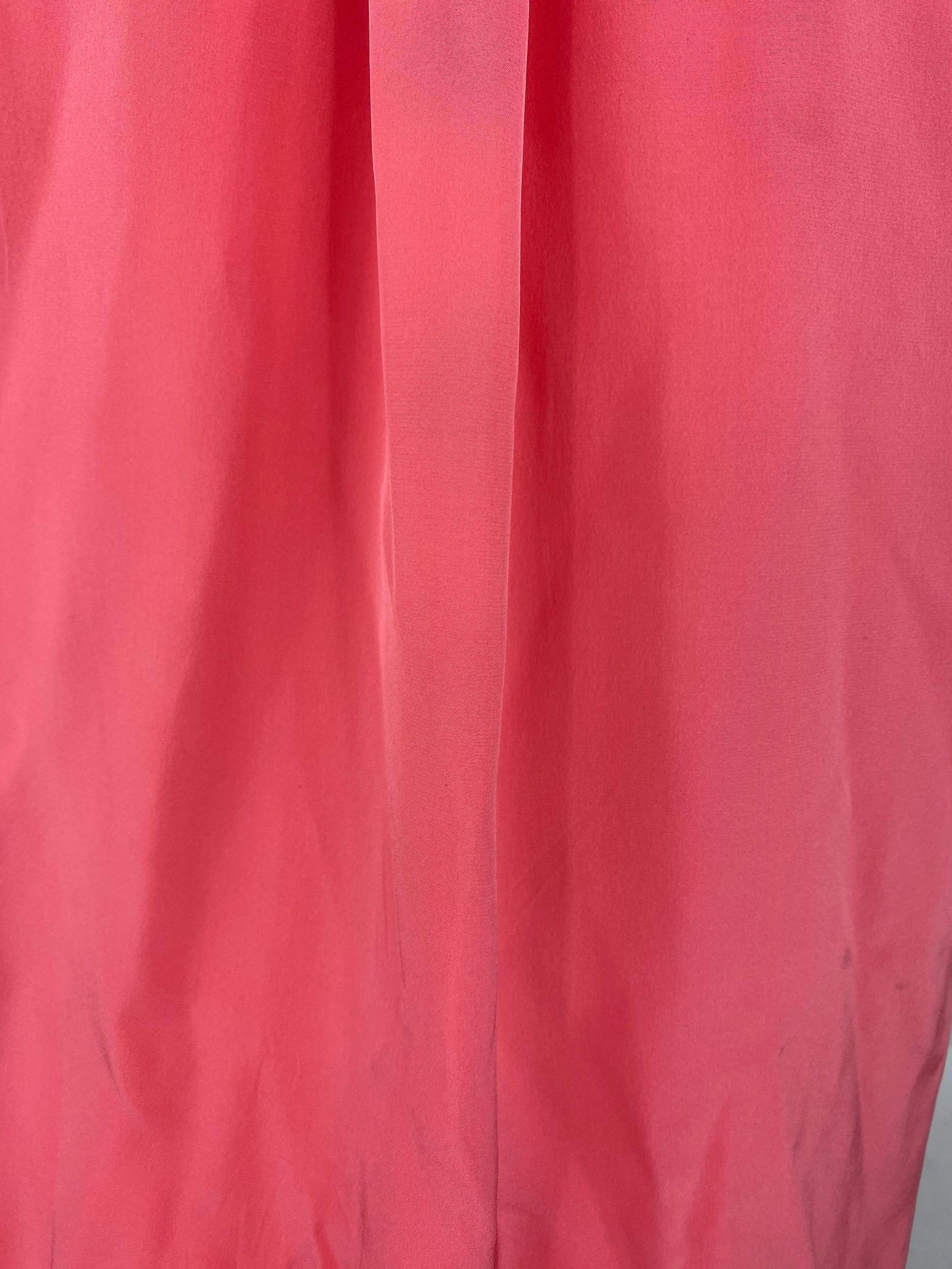 Balenciaga Paris Pink Coral Silk Short Sleeves Blouse Top Size 40 - 9