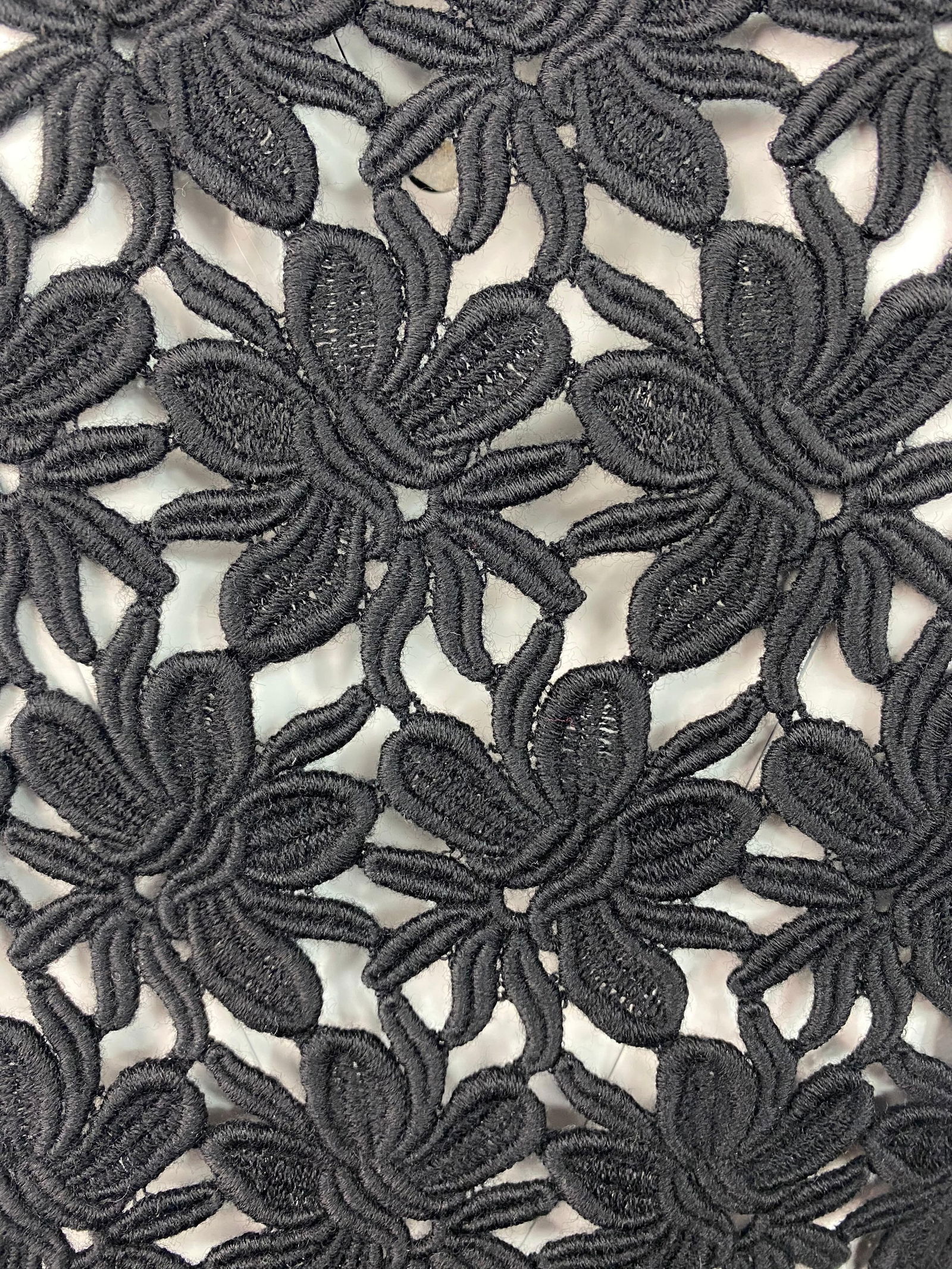 Valentino Little Black Crochet Mini Dress Size 42/ 8 - 13