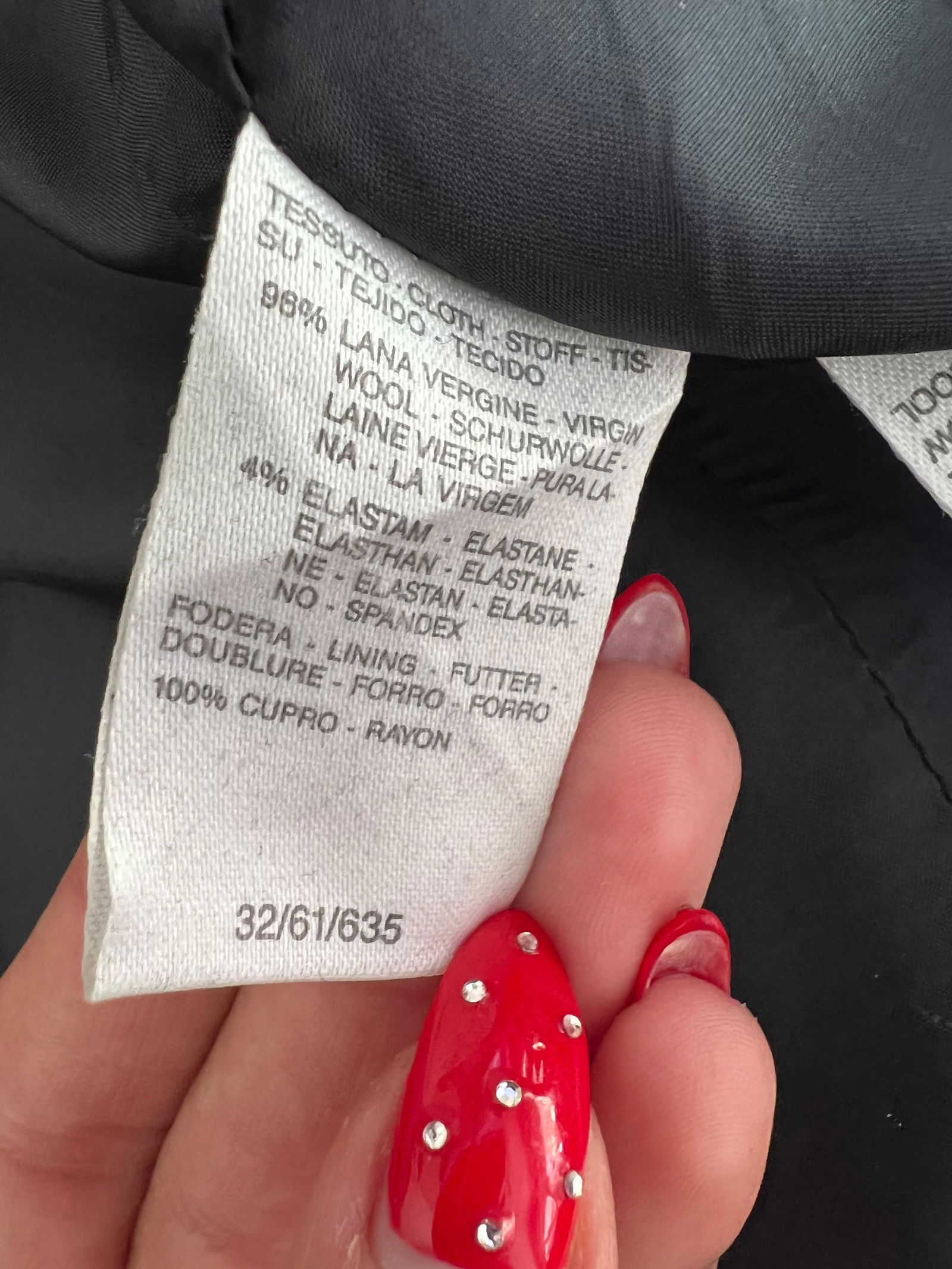 Max Mara Navy Wool Mini Dress, Size 6 - 14