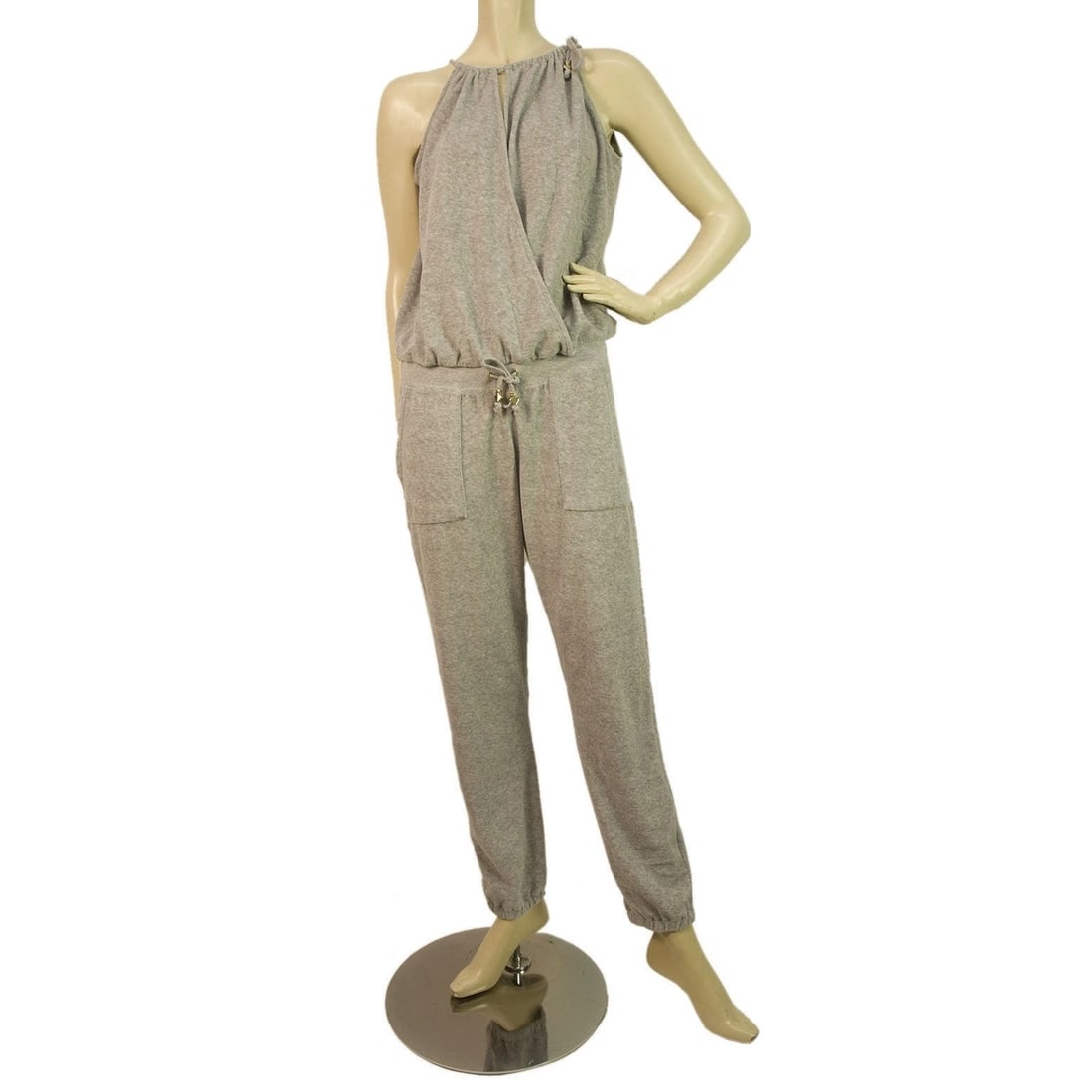 Sugarfree Women’s Grey Cross Over Sleeveless Jumpsuit - SzM: Title:Sugarfree Women’s Grey Cross Over Sleeveless Jumpsuit - SzM Description:Sugarfree Women’s Grey Cross Over Sleeveless Jumpsuit - SzM Sugarfree Women’s Grey Cross Over Sleeveless