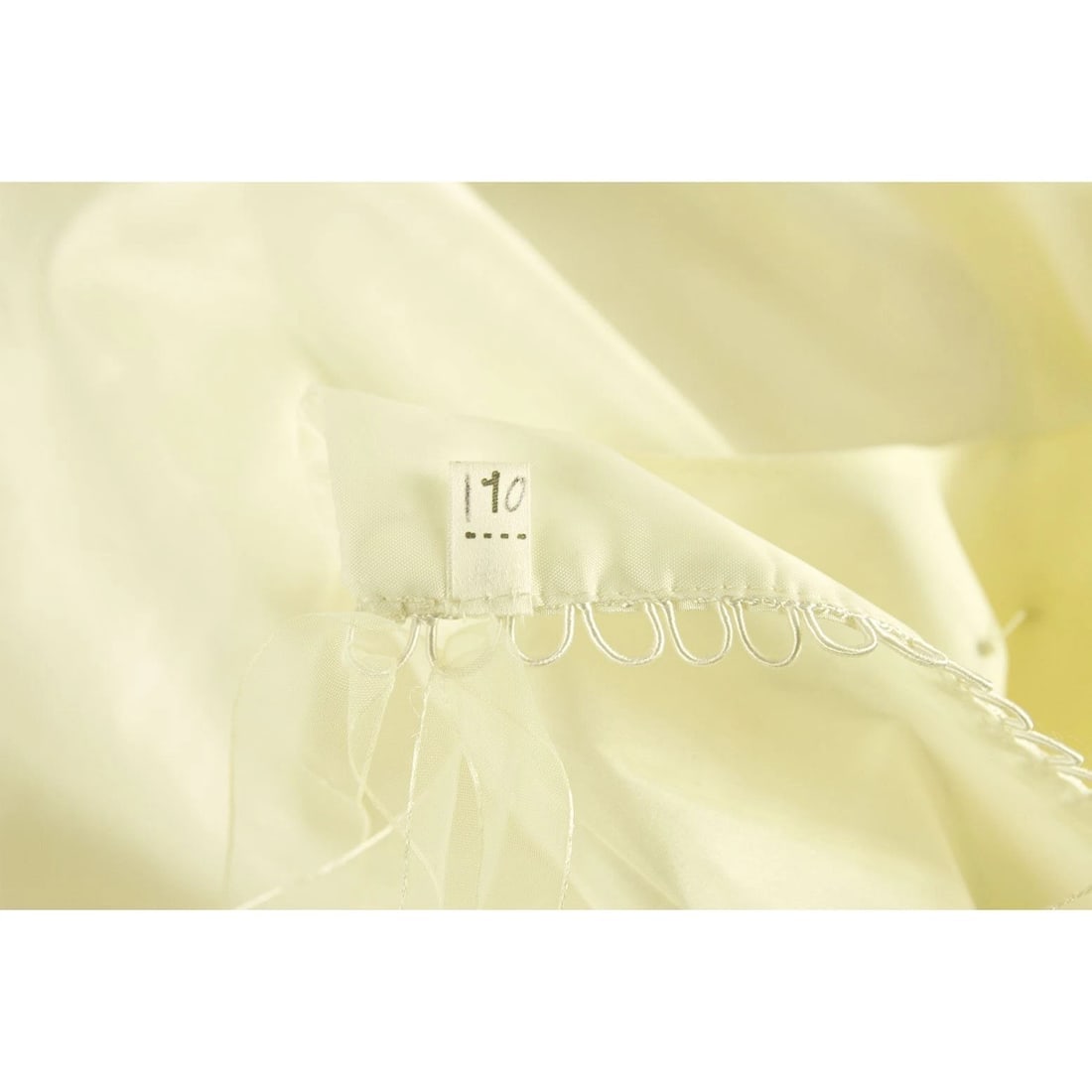 Pronovias Flower Girl Princess Gown Maxi Lace Satin Beaded Dress Girls Sz 10 - 5