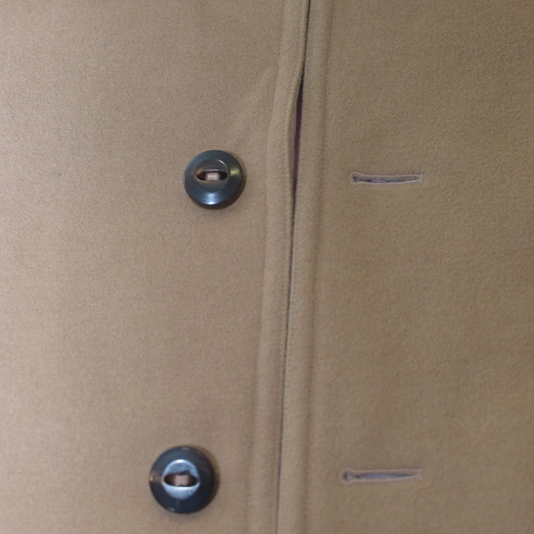 DSQUARED Camel Brown Wool Blend Colarless 3 button Jacket Short Coat size IT 44 - 5