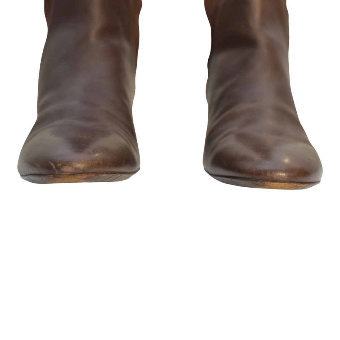 Fratelli Rossetti Brown Suede & Leather Knee-High Wedge Heel Boots sz 11, IT 41 - 3