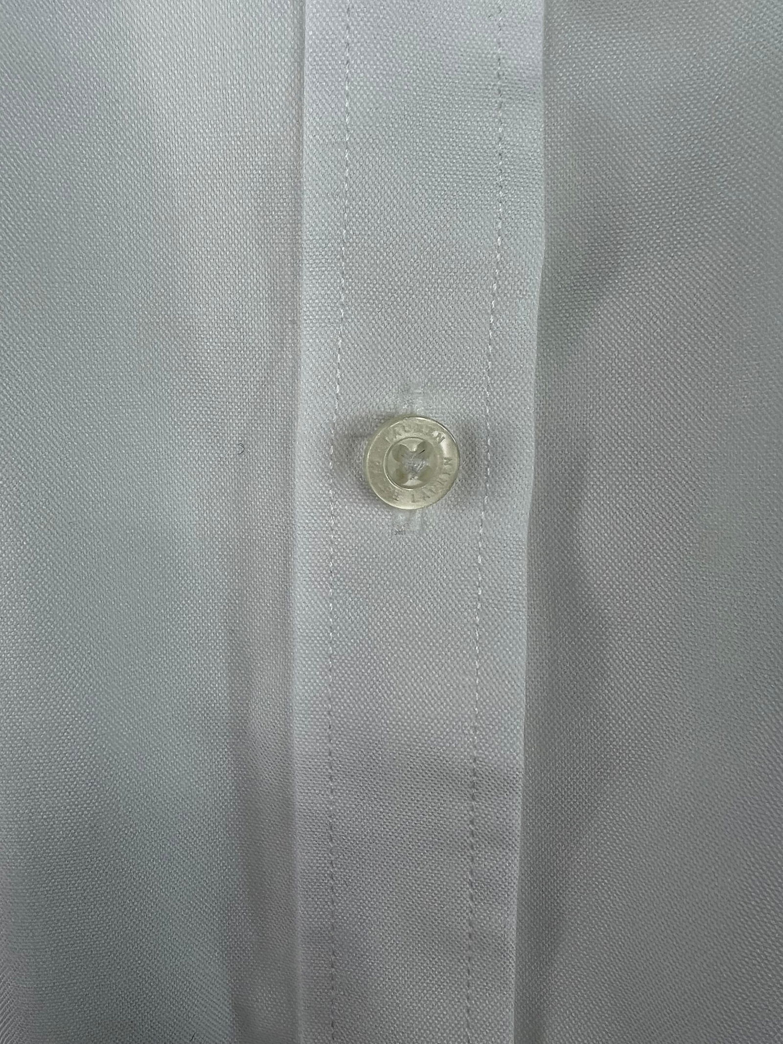 Ralph Lauren White Cotton Button Down Shirt Blouse, Size Large - 17
