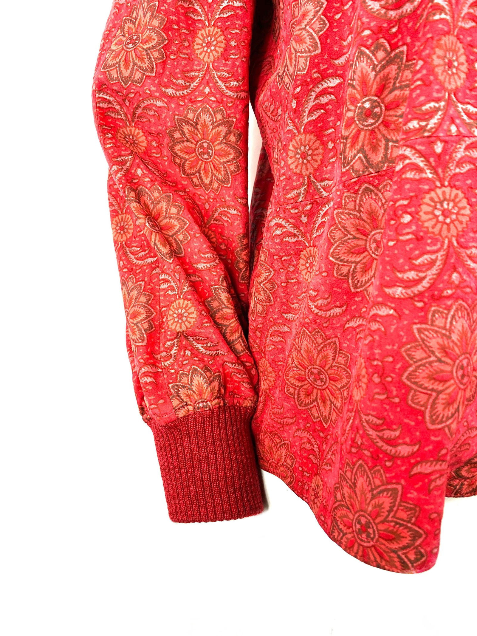 Valentino Red Suede Jacket Size 42 - 10