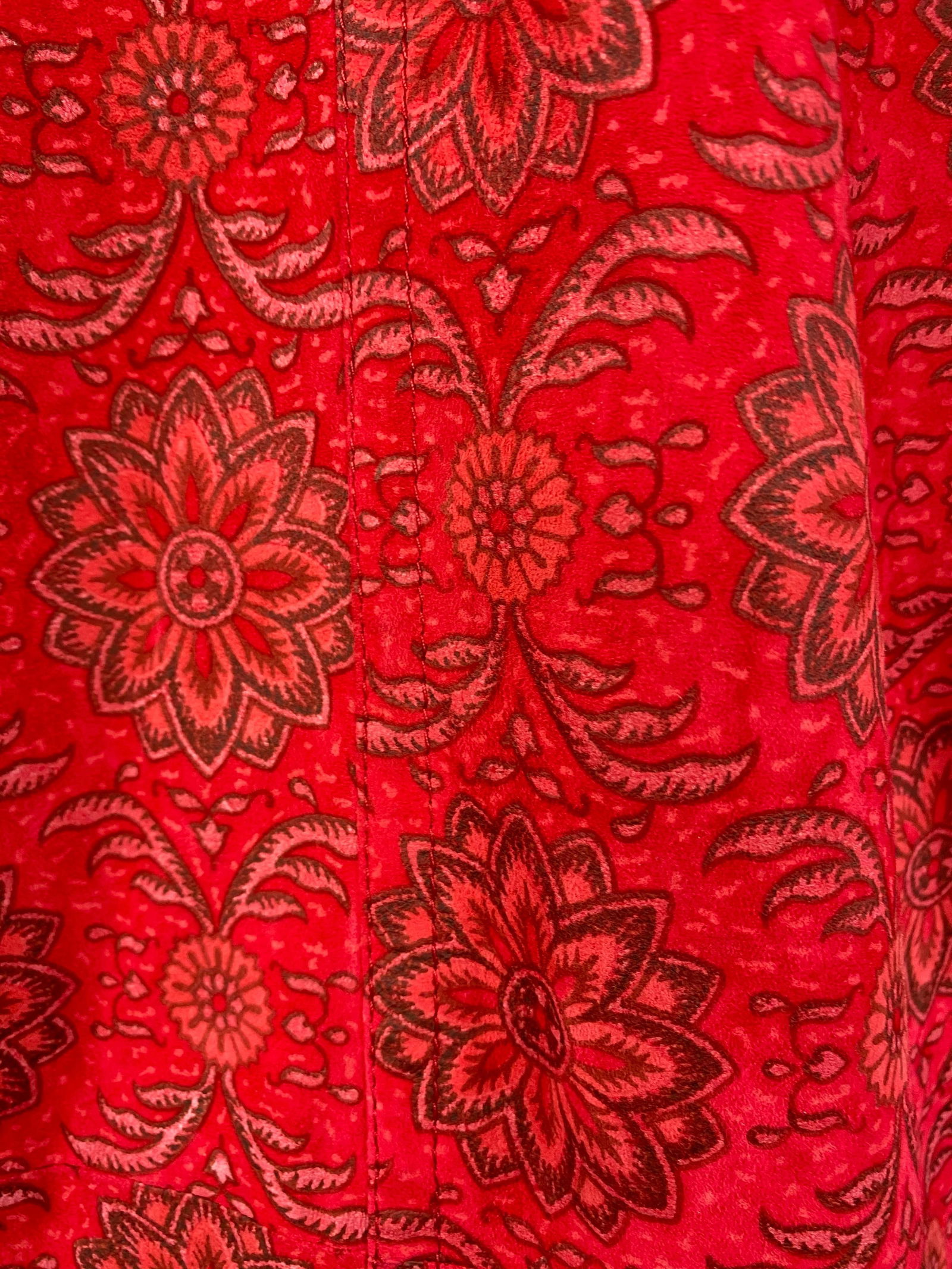 Valentino Red Suede Jacket Size 42 - 12