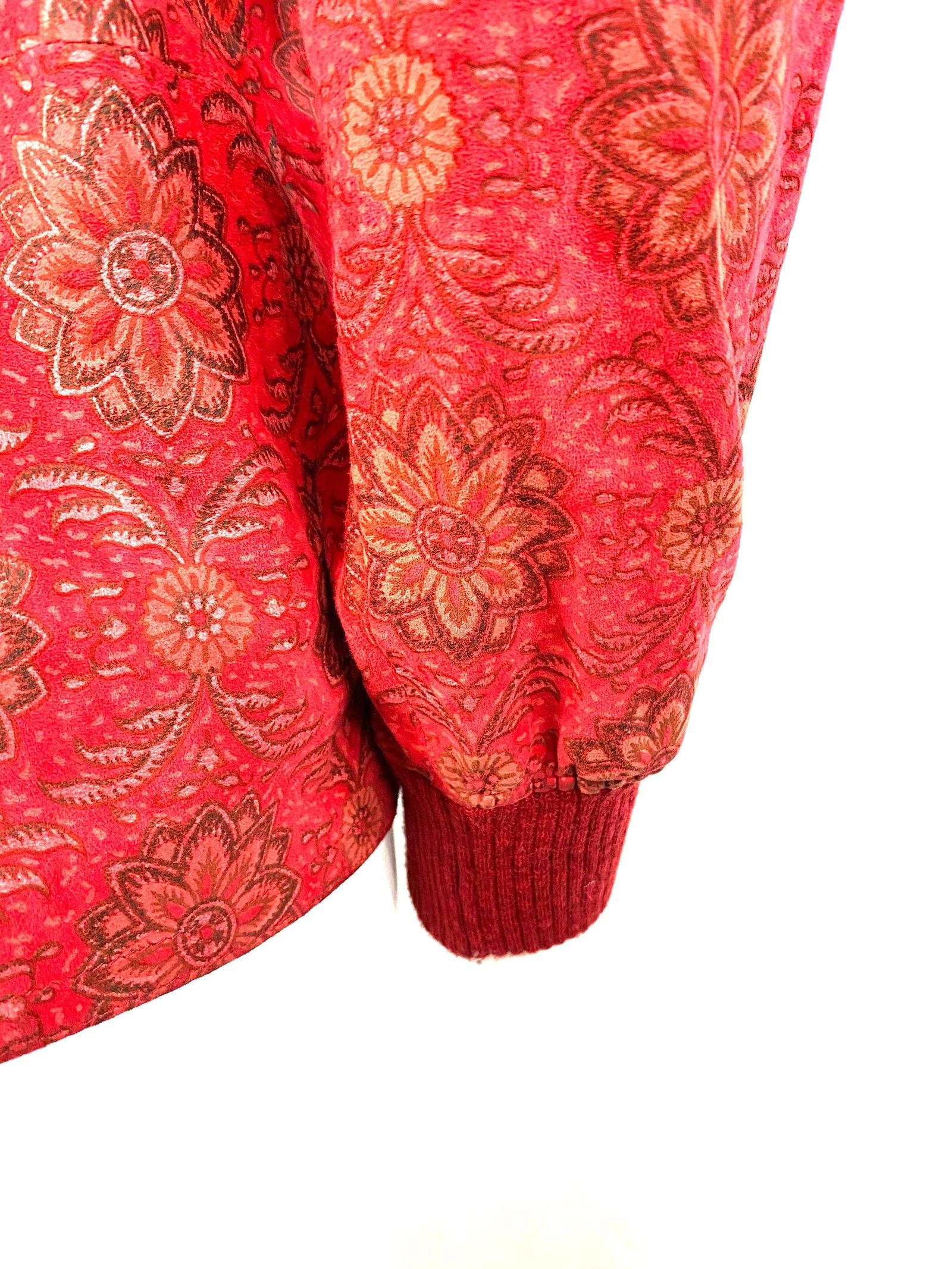 Valentino Red Suede Jacket Size 42 - 14