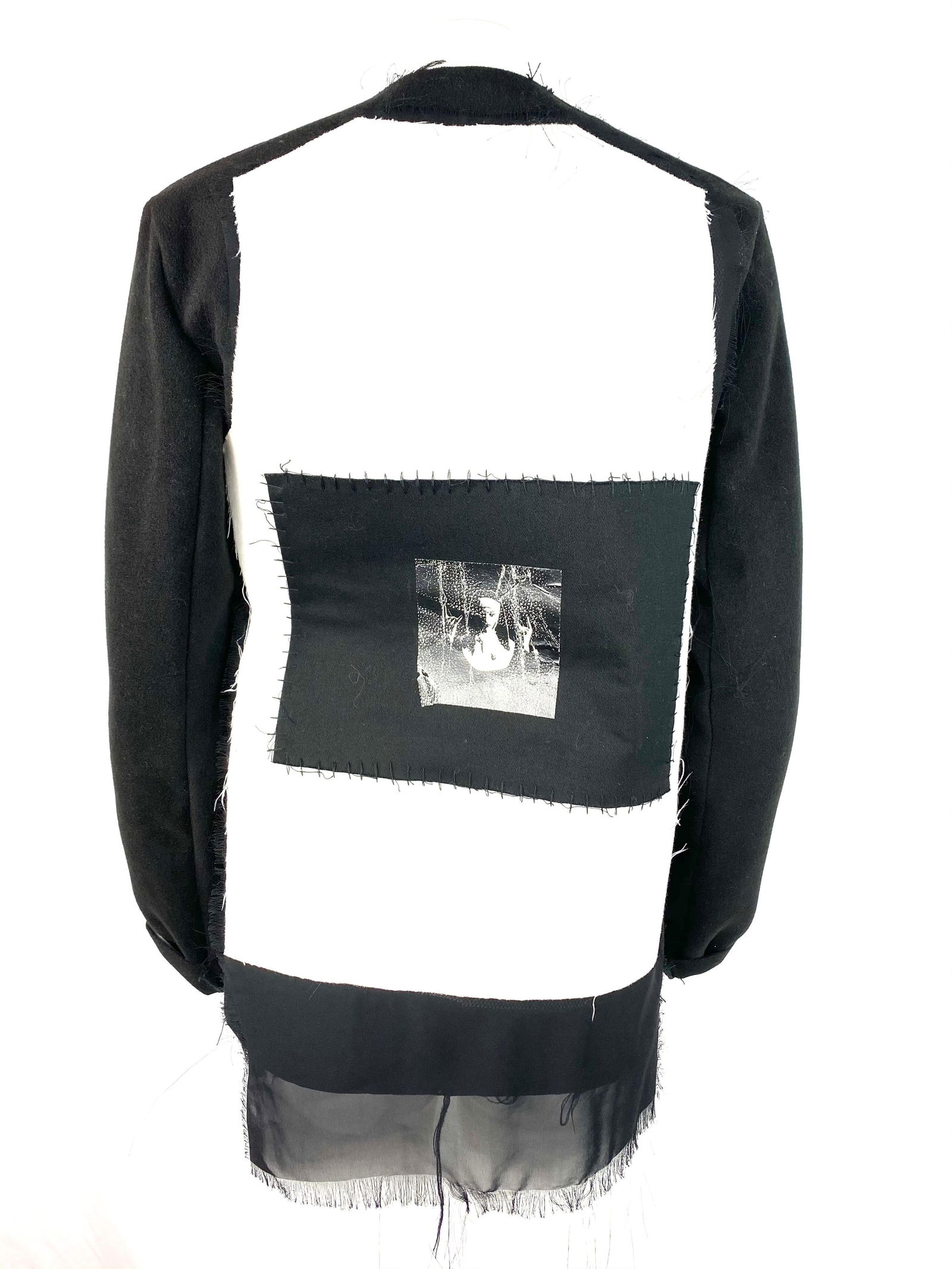 Black and White Blazer Jacket, Size S - 19