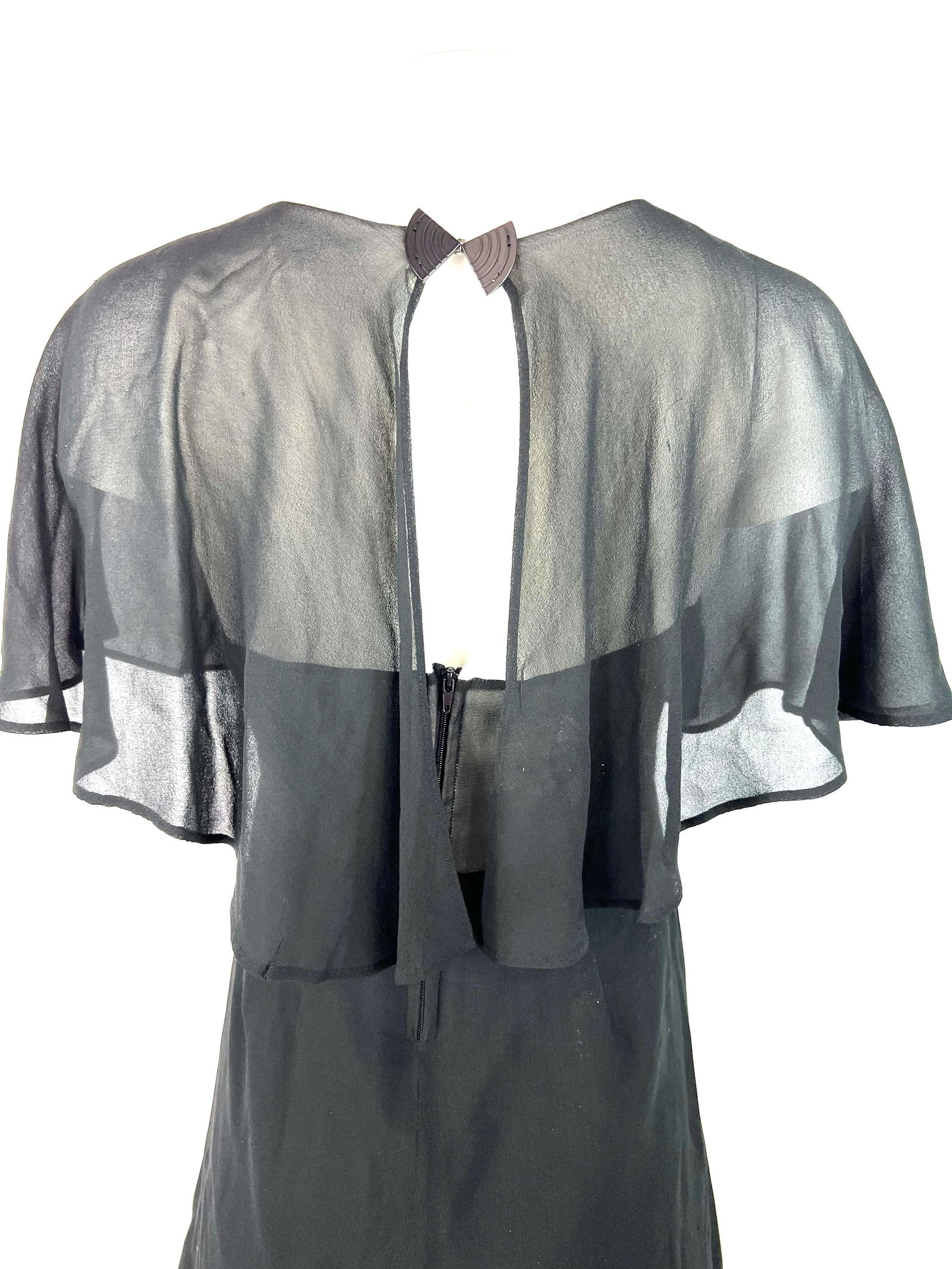 See by Chloe Black and White Silk Tunic Dres, Size 2 - 2