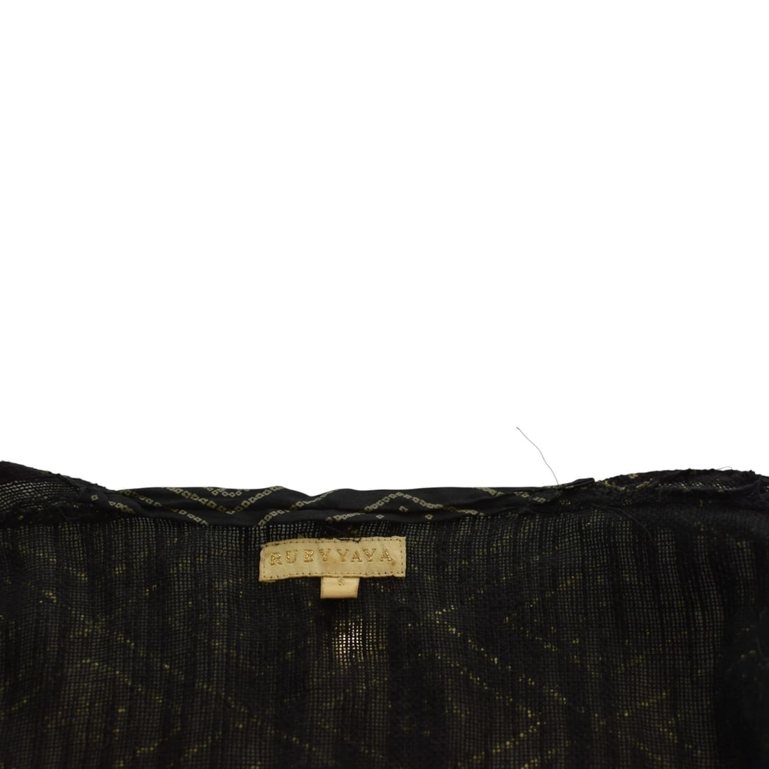 Ruby Yaya Embroidered Boho Kimono Black Jacket – One Size – 100% Cotton - 3