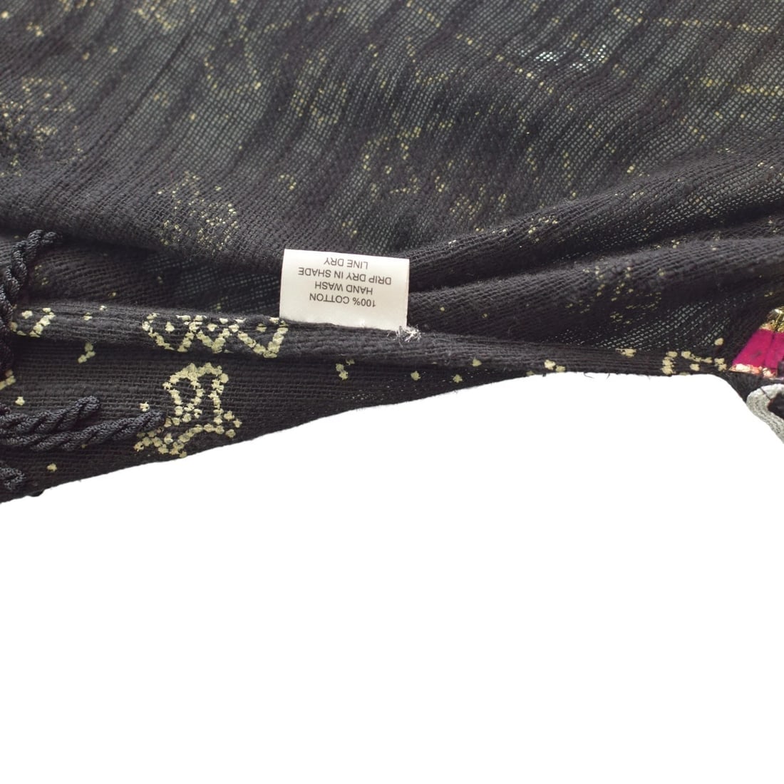 Ruby Yaya Embroidered Boho Kimono Black Jacket – One Size – 100% Cotton - 4