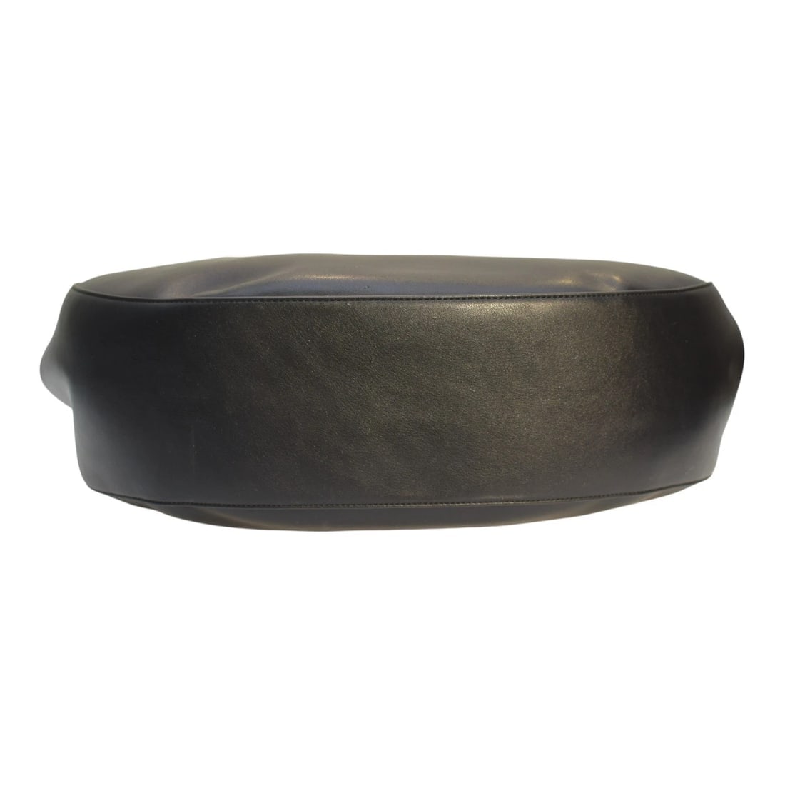 Twinset Milano shopper 'Lila' Oval T handle Black Leather Tote Bag Gold hardware - 7