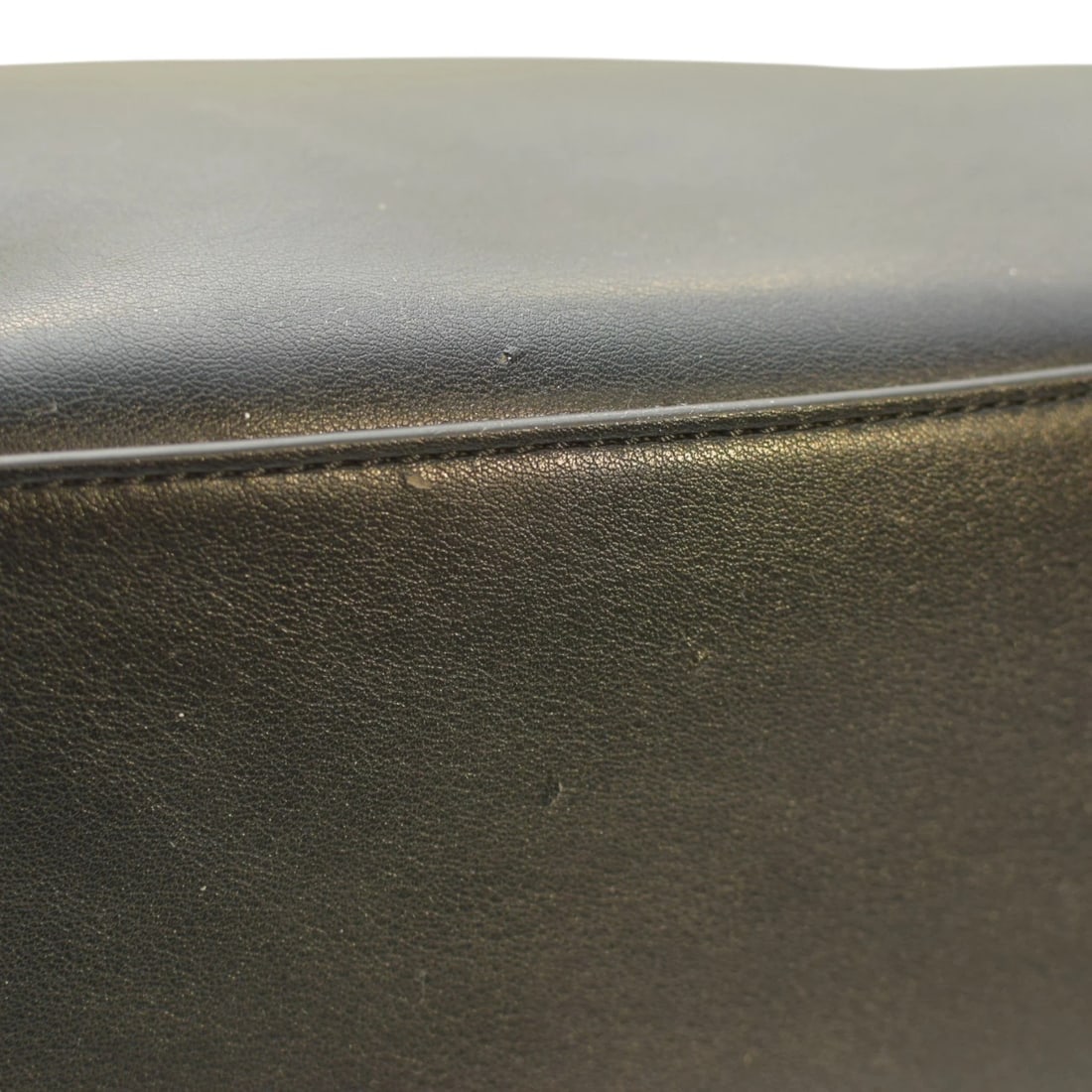 Twinset Milano shopper 'Lila' Oval T handle Black Leather Tote Bag Gold hardware - 8