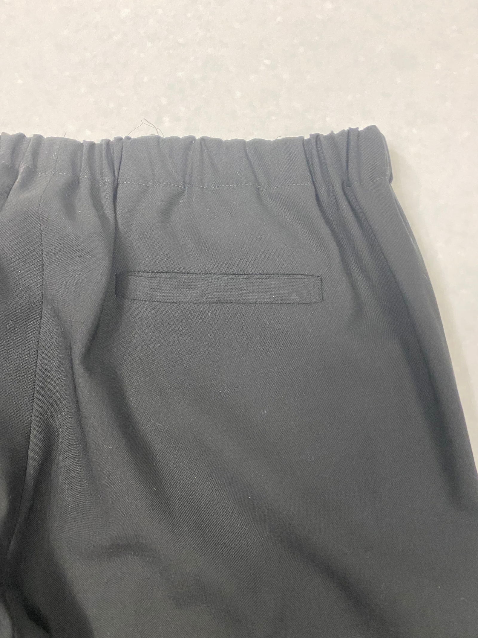 6397 Black Wool Trousers Pants, Size Medium - 11