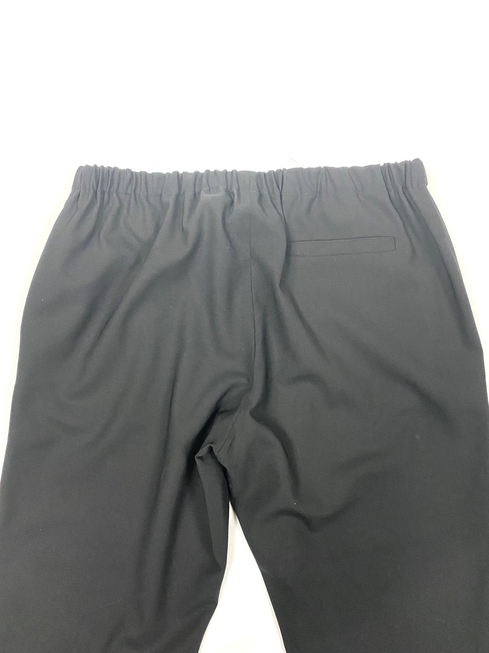 6397 Black Wool Trousers Pants, Size Medium - 17