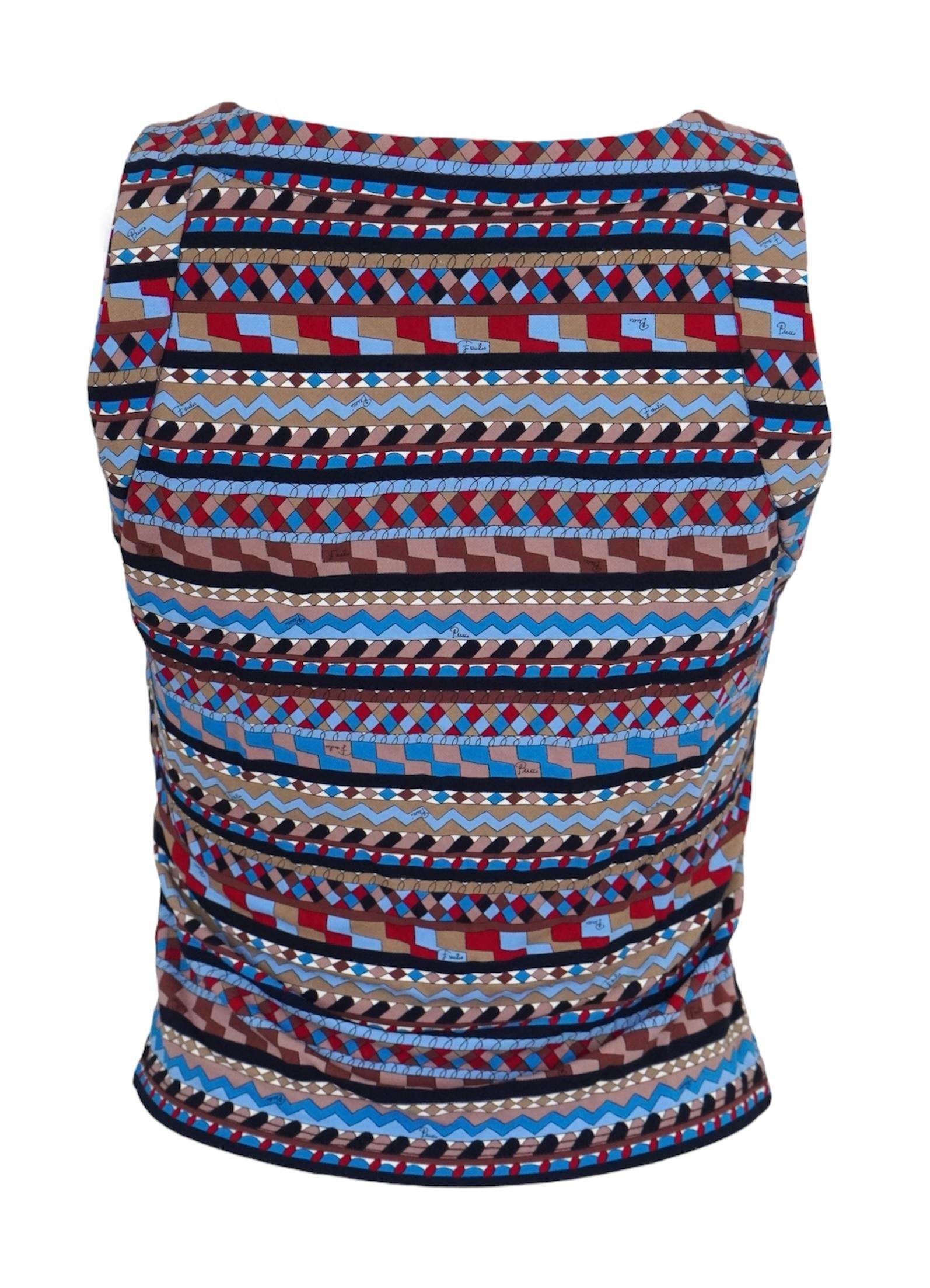 Emilio Pucci Geometric Tank Top sz US 10 - 19